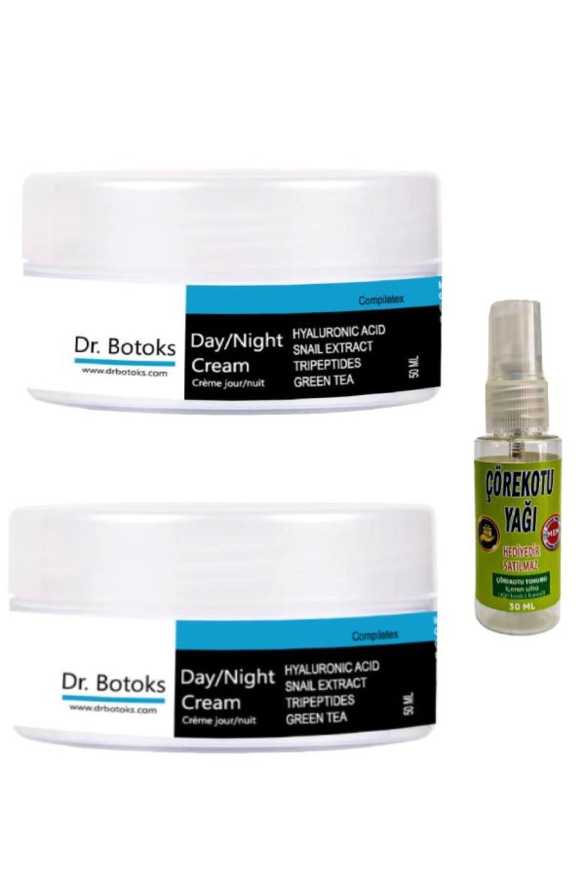 yusuftex Dr Bot.oks Yaslanma Karşıtı Yüz Bakım Kremi 50 ml x 2 adet+Vücut Sızıları İçin Çörek Otu 30 ml