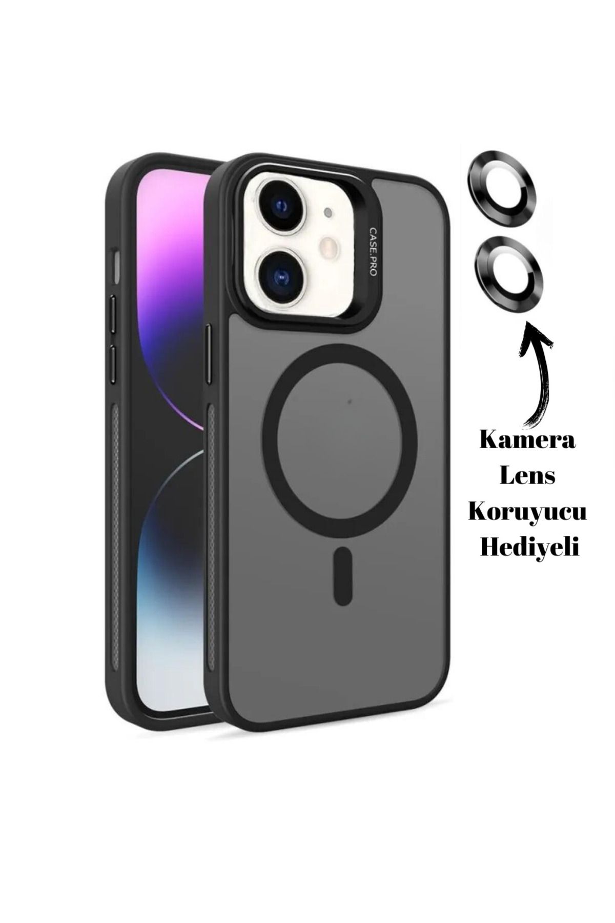 Dublin İphone 16 Uyumlu Standlı Magsafe Kılıf Kamera Koruma Lensli Kapak