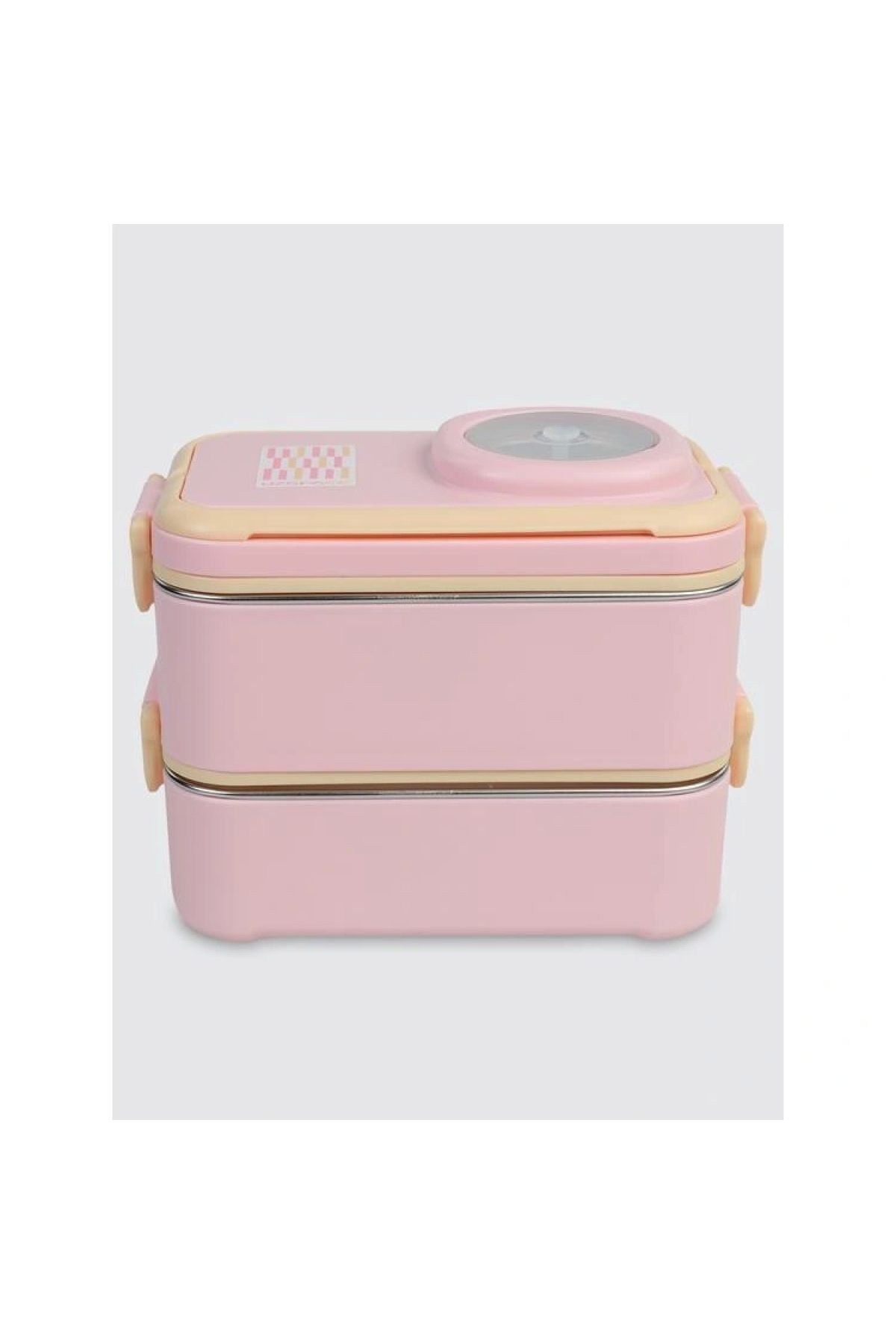 Uzspace Vgn-8023-8093 Paslanmaz Çelik Yemek Kabı - Lunch Box 1200 ml Peach Pınk