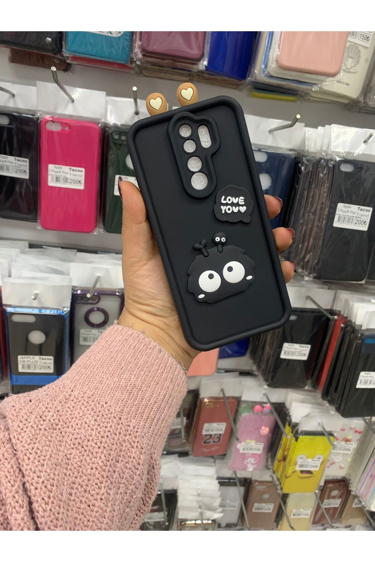 TECNOTREND Redmi Note 8 Pro 3d ayıcıklı figürlü silikon kılıf