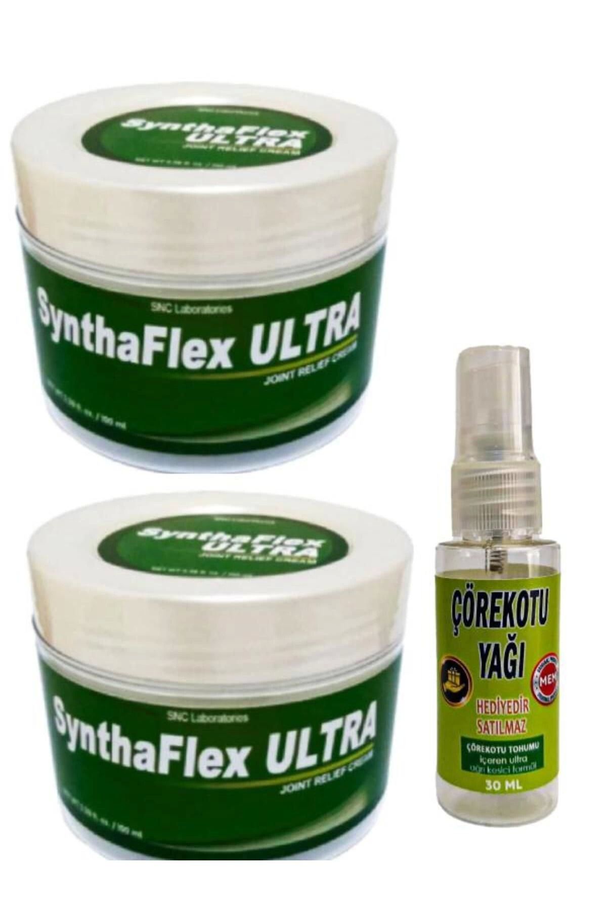 MT29 GİYİM Syntha-Flex Sırt Diz Vücut Sızıları İçin Masaj Bakım Kremi 100 ml x 2 ad+Masaj yağı ile 30 ml
