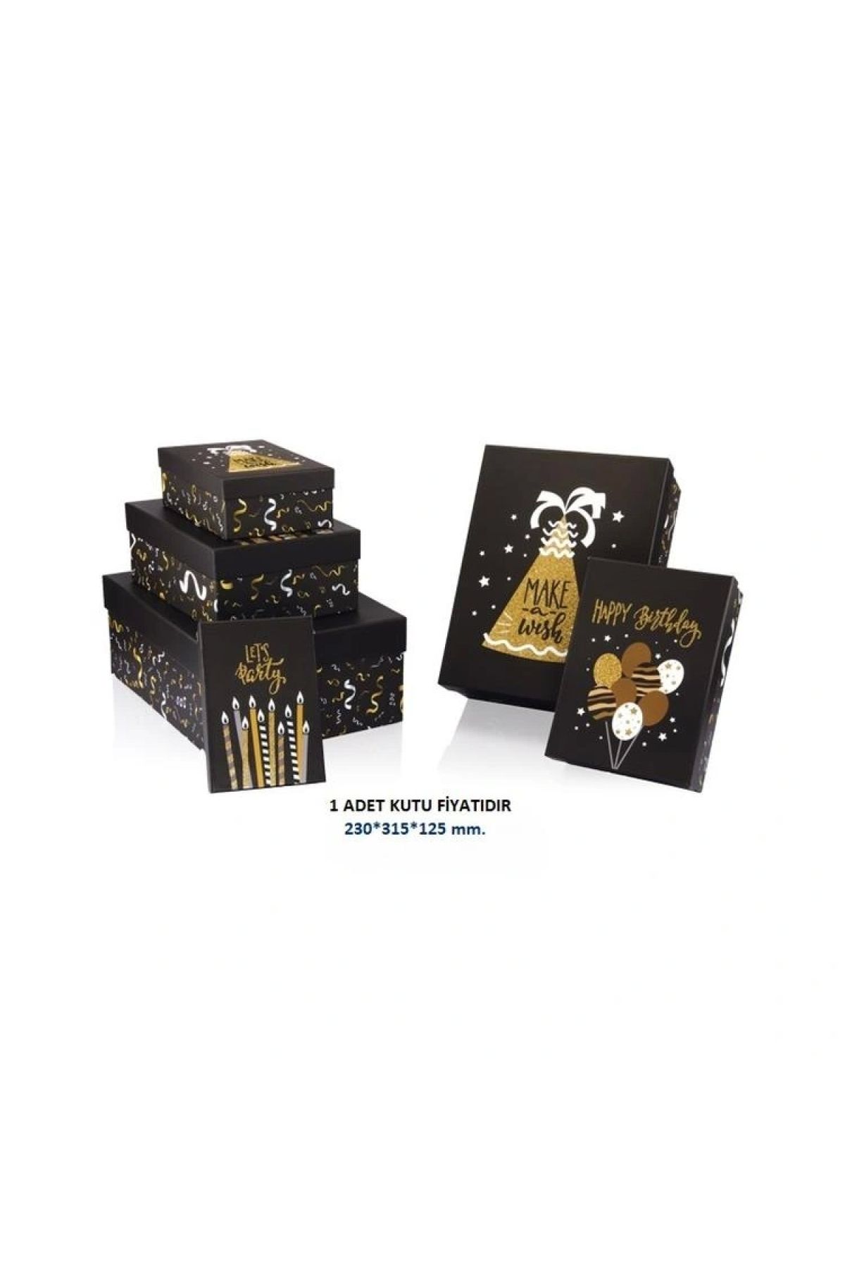Gıpta GIPTA HİBA DİKDÖRTGEN HEDİYE KUTUSU BX2806 E NO:5 230x315x125 mm - TEKLİ