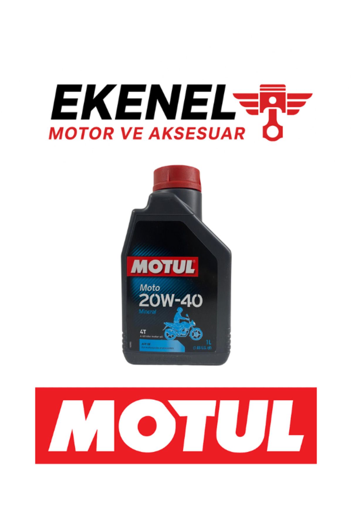 Motul 20W-40 4T Motosiklet Yağı 1 Litre | Yüksek Koruma, Uzun Ömür