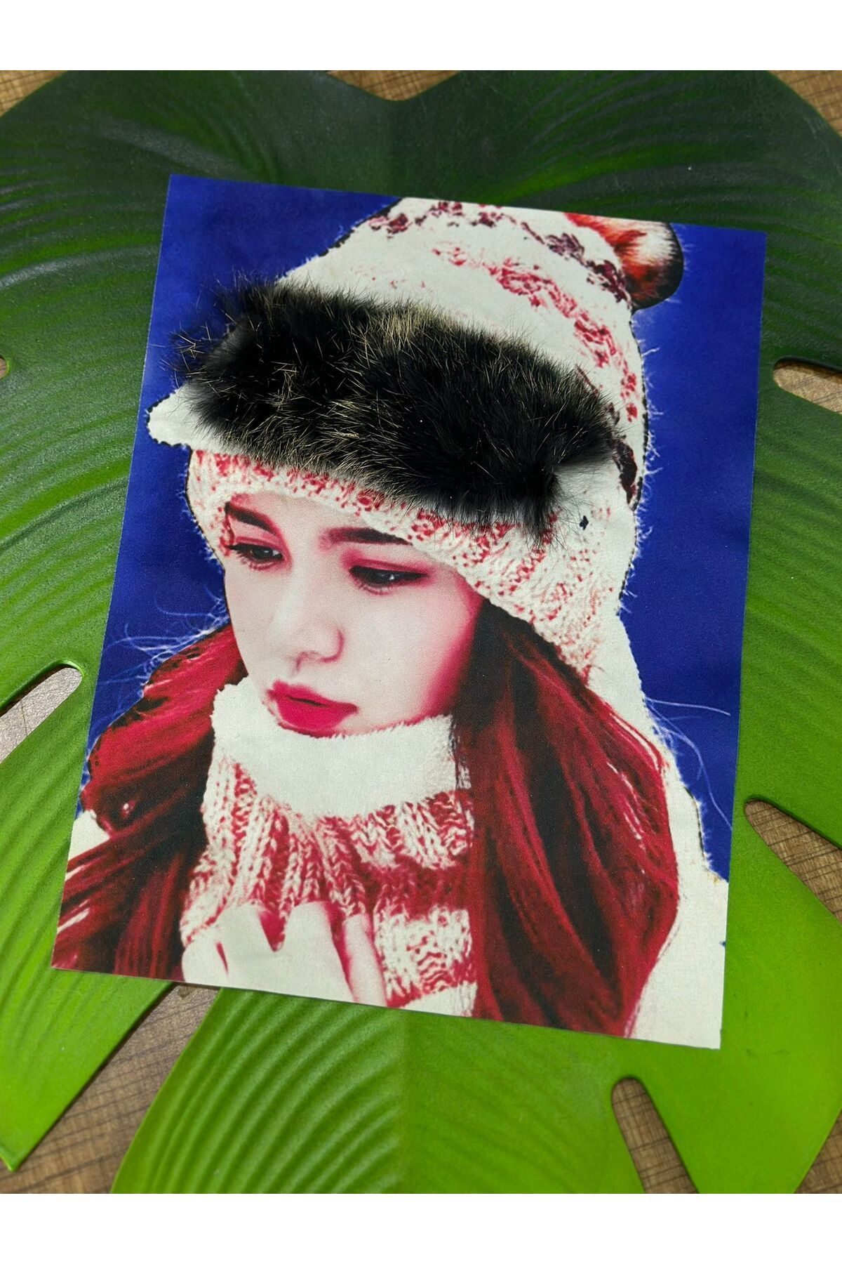 Gönülden Tasarım PONPONLU KIZ ARMA DİKİŞ APLİKE 25X19 CM