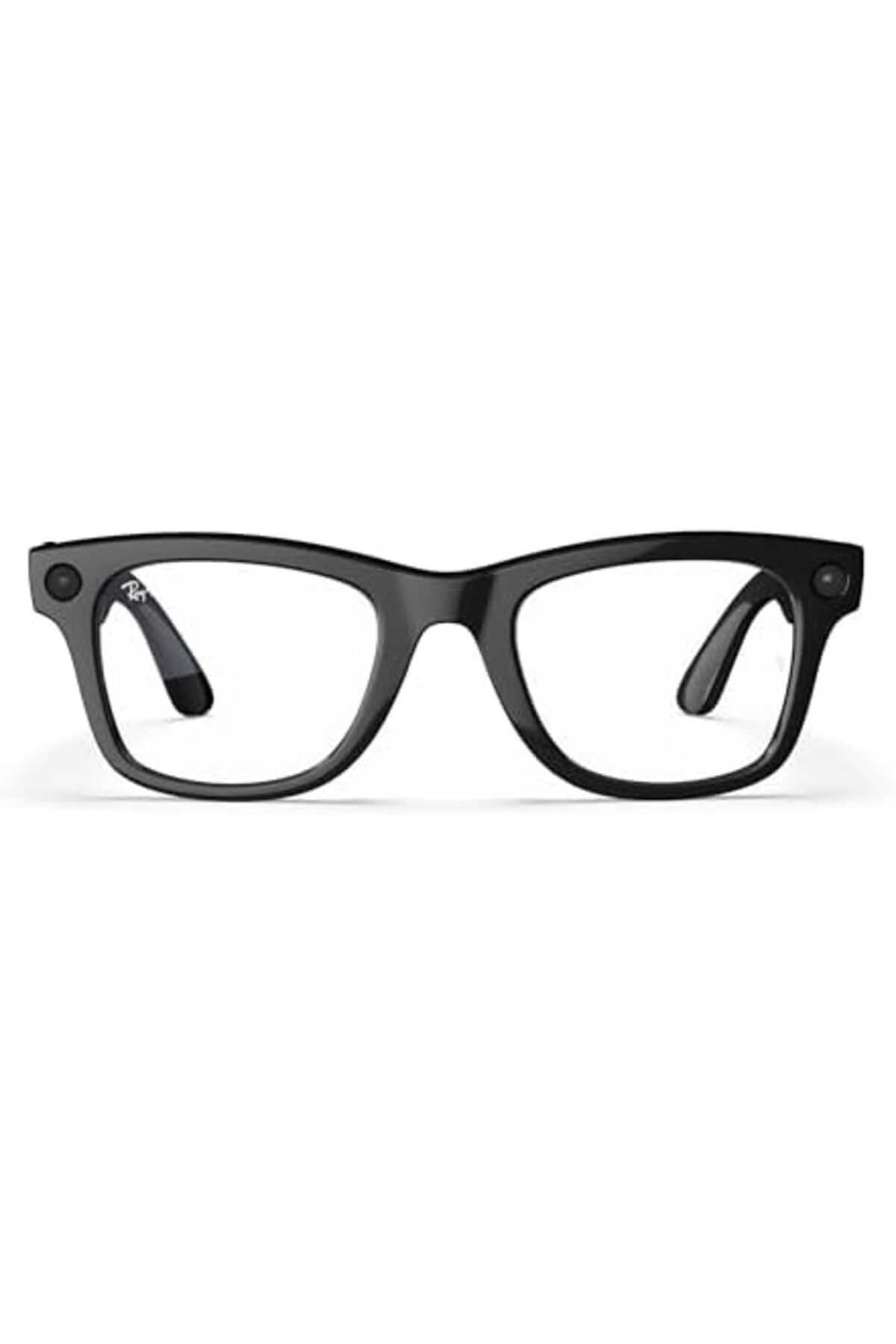 Ray-Ban-Meta Smart Glasses - Wayfarer, Frame: Shiny Black, Lens: Clear, Regular 4