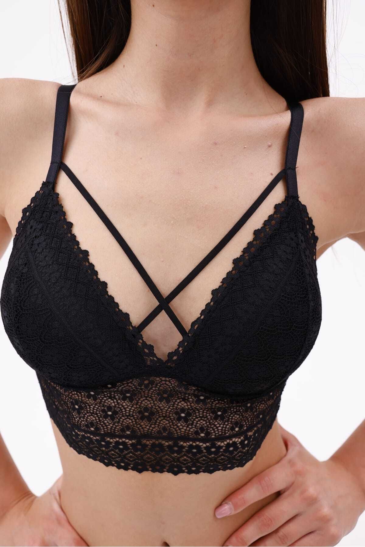 YAKAMOZ34BUTİK DANTELLİ İPLİ BRALET