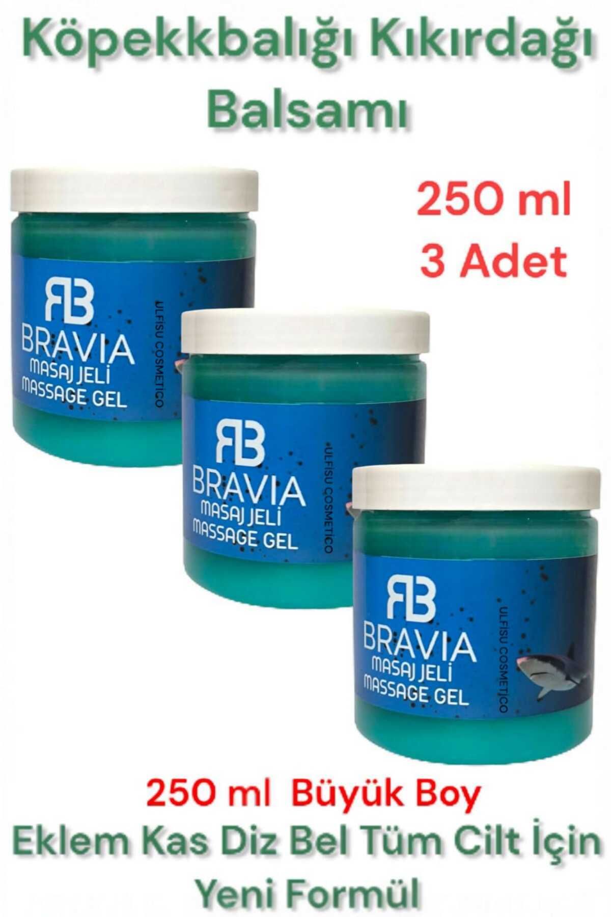 ULFİSU COSMETİCO Köpek Balığı Kıkırdağı Jeli Balsamı 250 ml 3 ADET - Vücut AgrilAriniz İçin