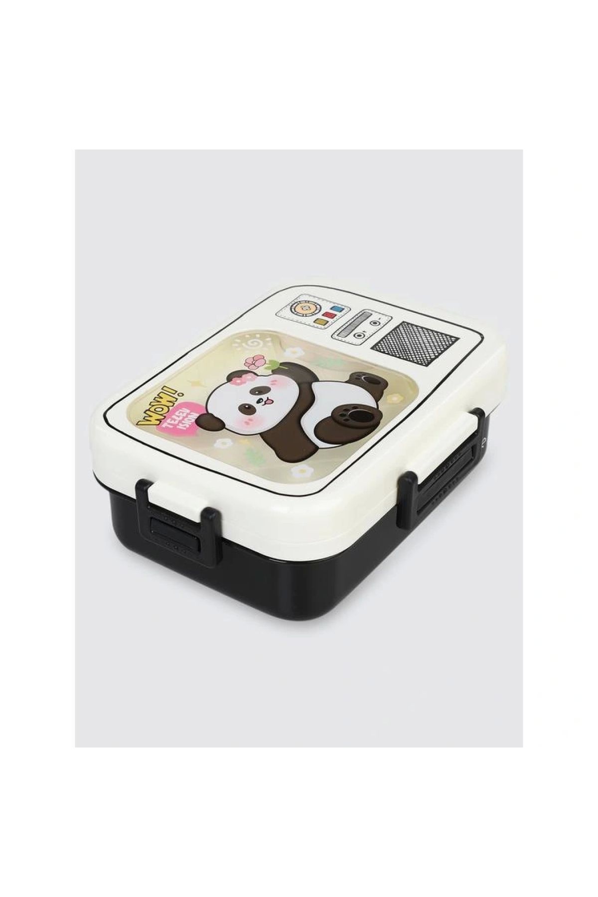 Vagonlife Laxson Bl10283-3x Paslanmaz Çelik Yemek Kabı - Lunch Box 750 ml Beyaz Panda
