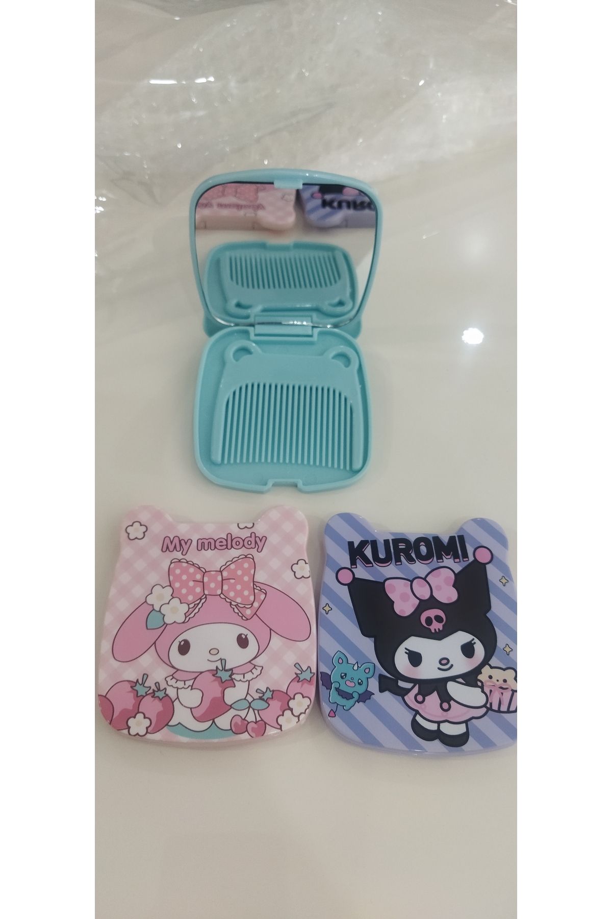 ELAS HOME Kuromi Sanrio Taraklı Çocuk Ayna