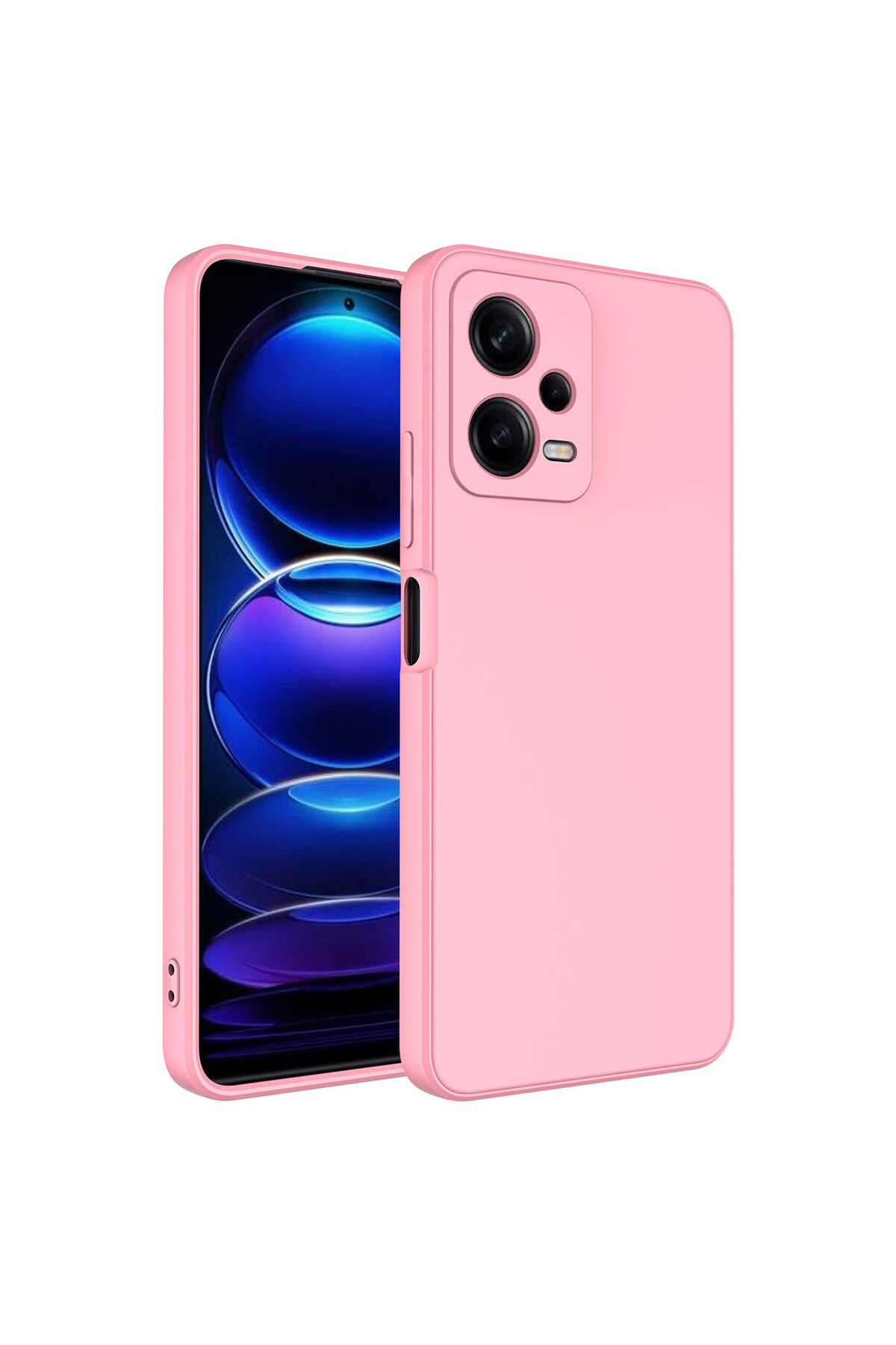 halkhouse Xiaomi Redmi Note 12 Pro 5G Kılıf Renkli Esnek Kırılmaz Yüksek Koruma Silikon Marra Kapak