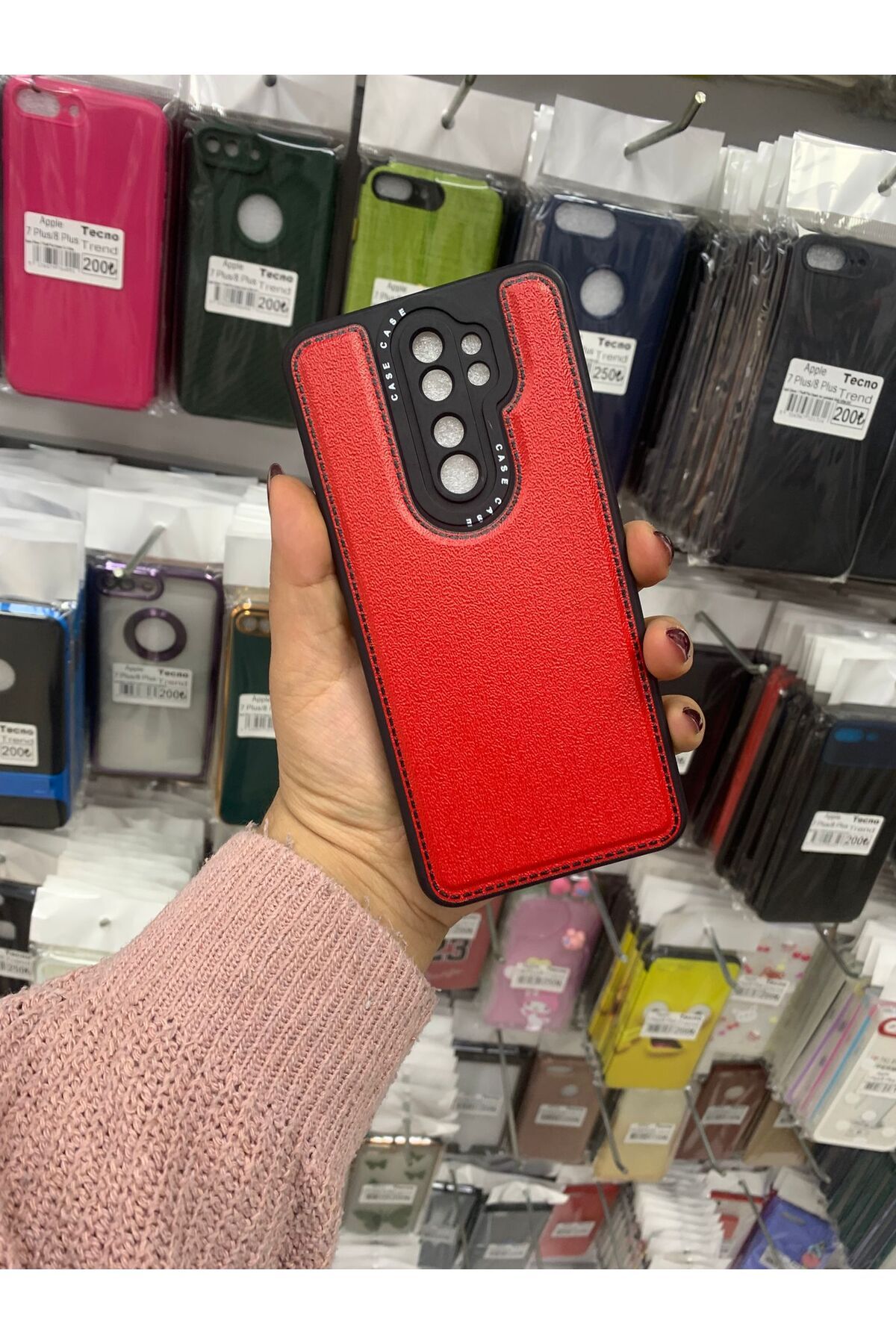 TECNOTREND Xiaomi Redmi Note 8 Pro Deri silikon kılıf