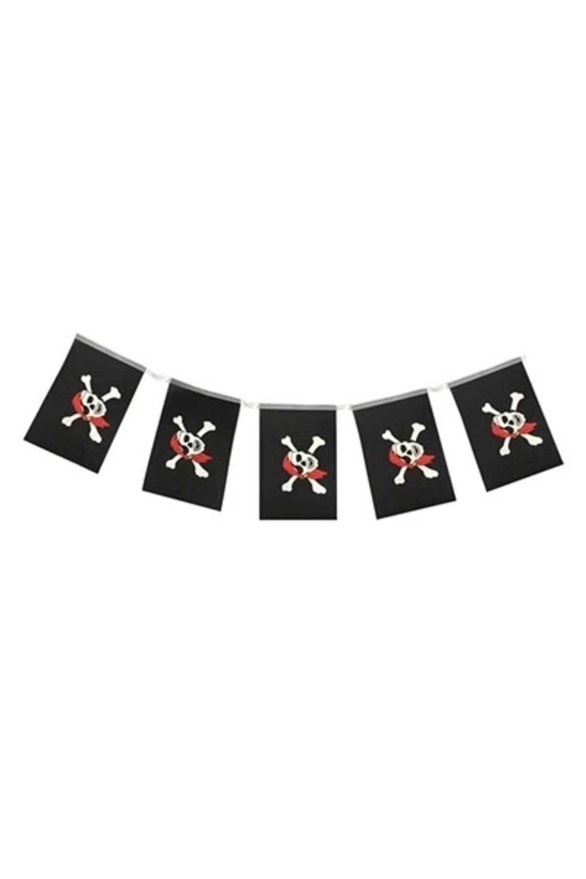 Yuba Avm Korsan Partisi Korsan Logo Baskılı Flama Süs Afiş Süsleme 8 Li