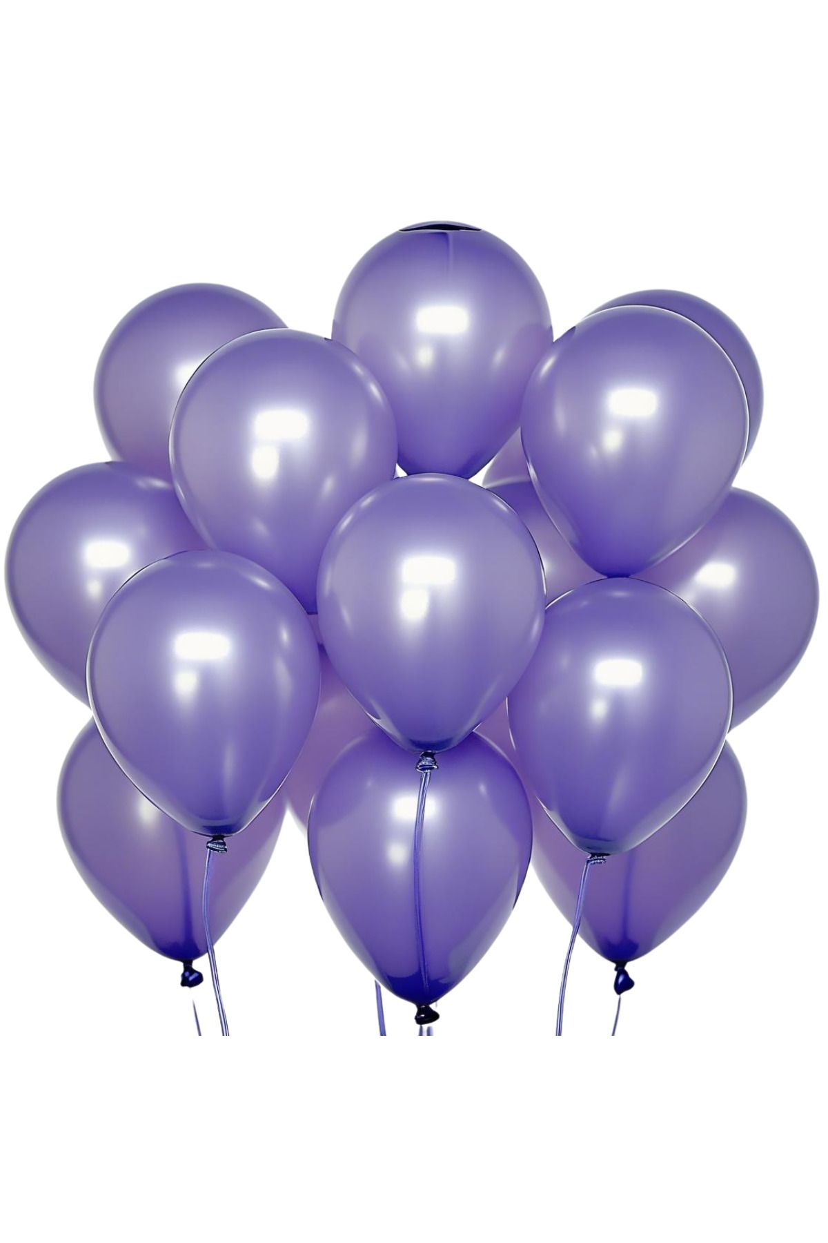 tedaks 20 Adet 12 İnç 30 Cm Metalik Mor Balon Doğum Günü Süsleme