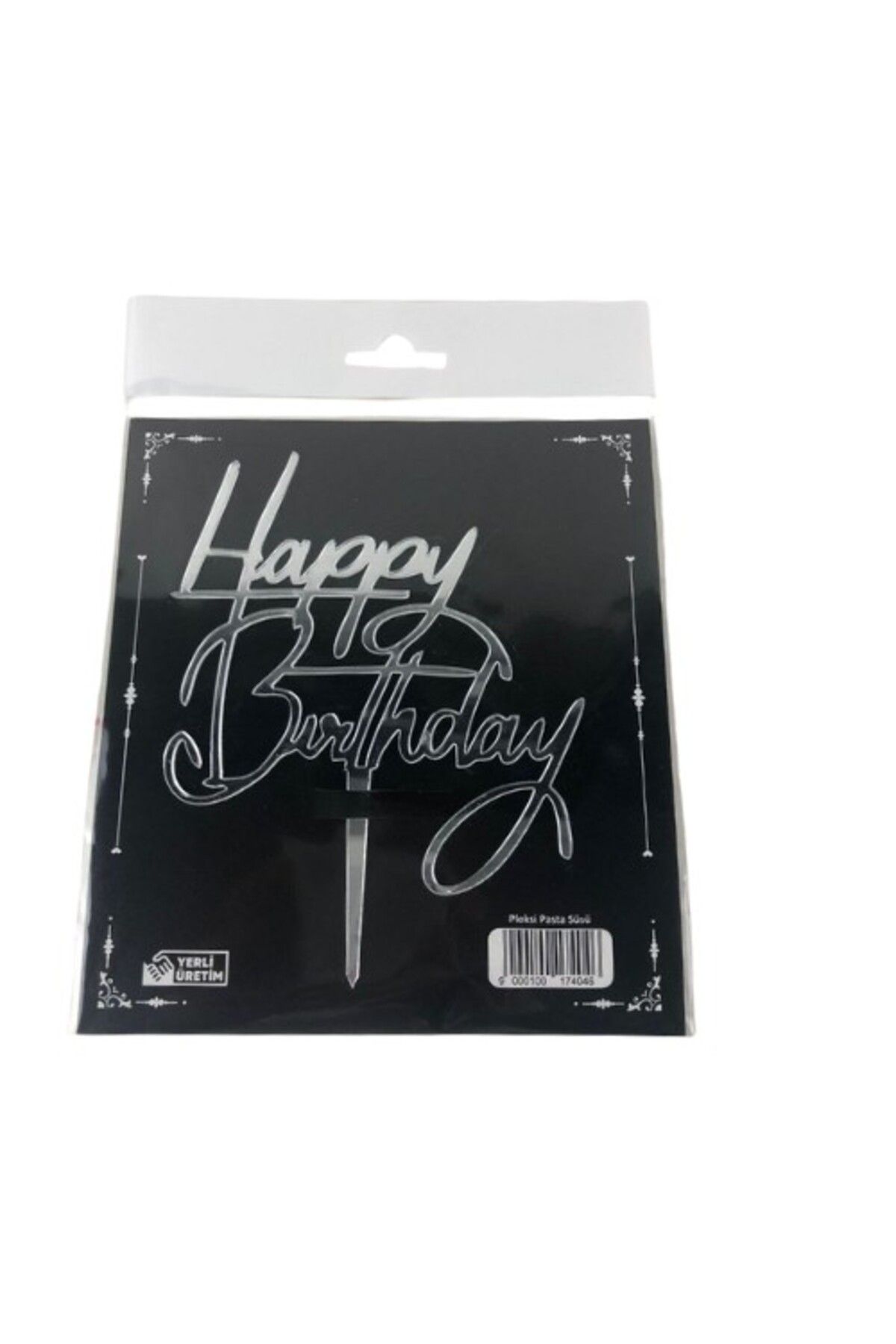 shop PLEKSİ HAPPY BIRTHDAY GÜMÜŞ
