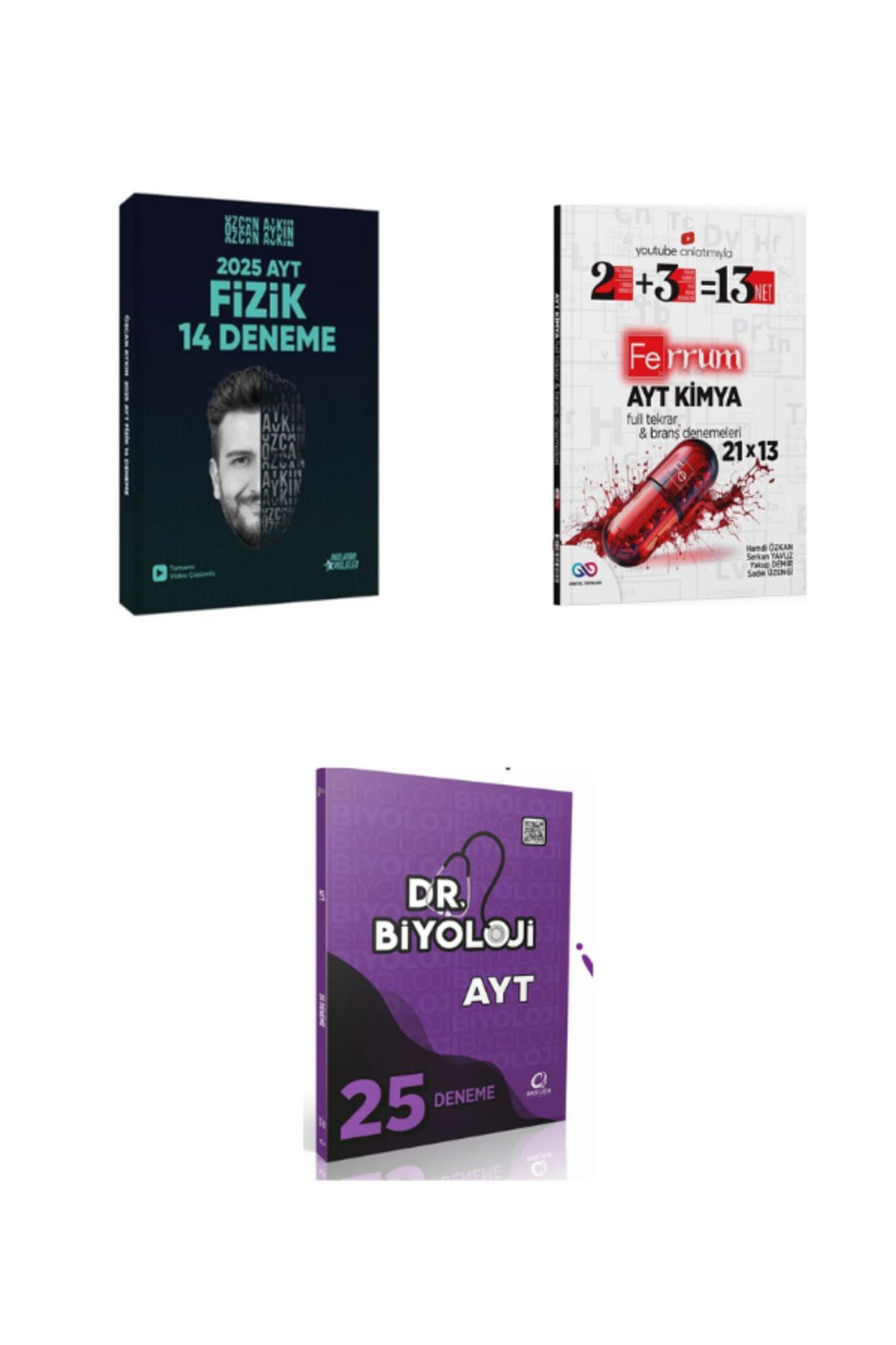 Benim Hocam Yayınları 2025 özcan aykın fizik ferrum ayt kimya dr biyoloji ayt biyopsi deneme