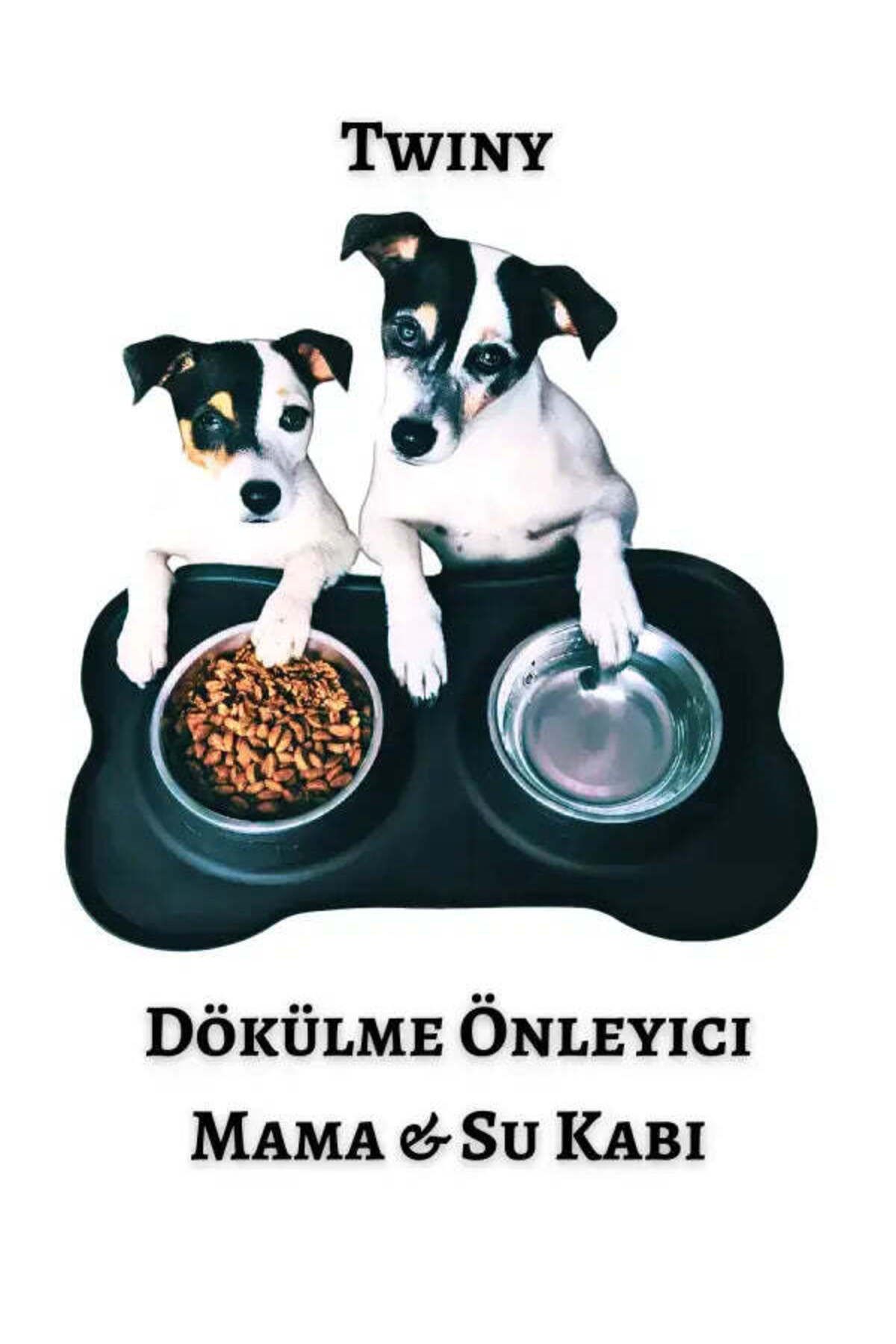 DaduMla Twiny Silikon Matlı Mama ve Su Kabı ile Dökülmeyi Önleyin - 340 ml
