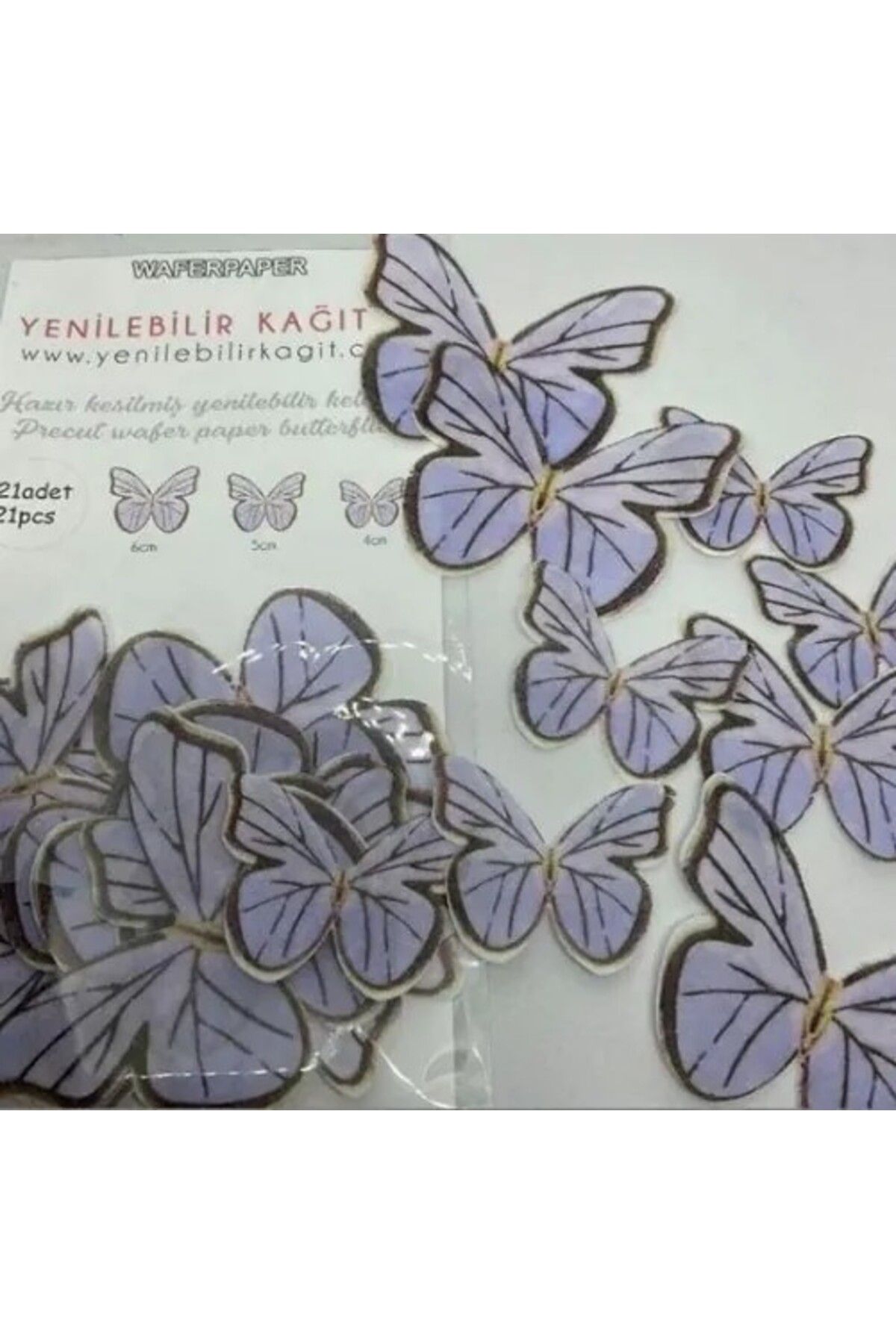 Yenilebilir Kağıt Wafer paper YENİLEBİLİR KELEBEK