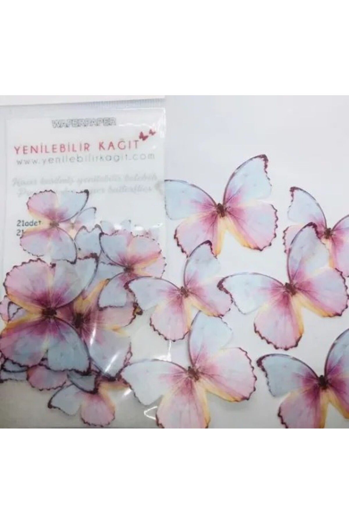 Yenilebilir Kağıt Wafer paper YENİLEBİLİR KELEBEK