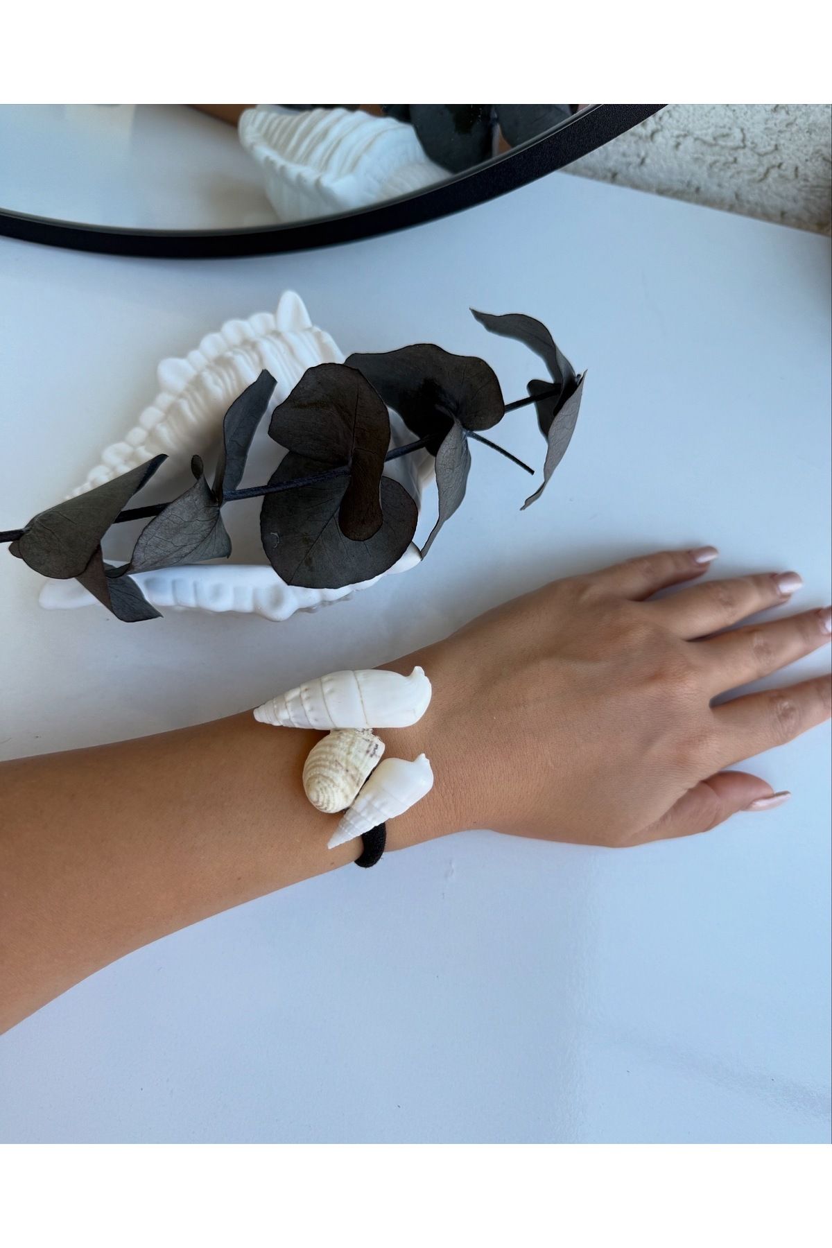 LUXURY JEWELRY Deniz Kabuğu Lastik Toka