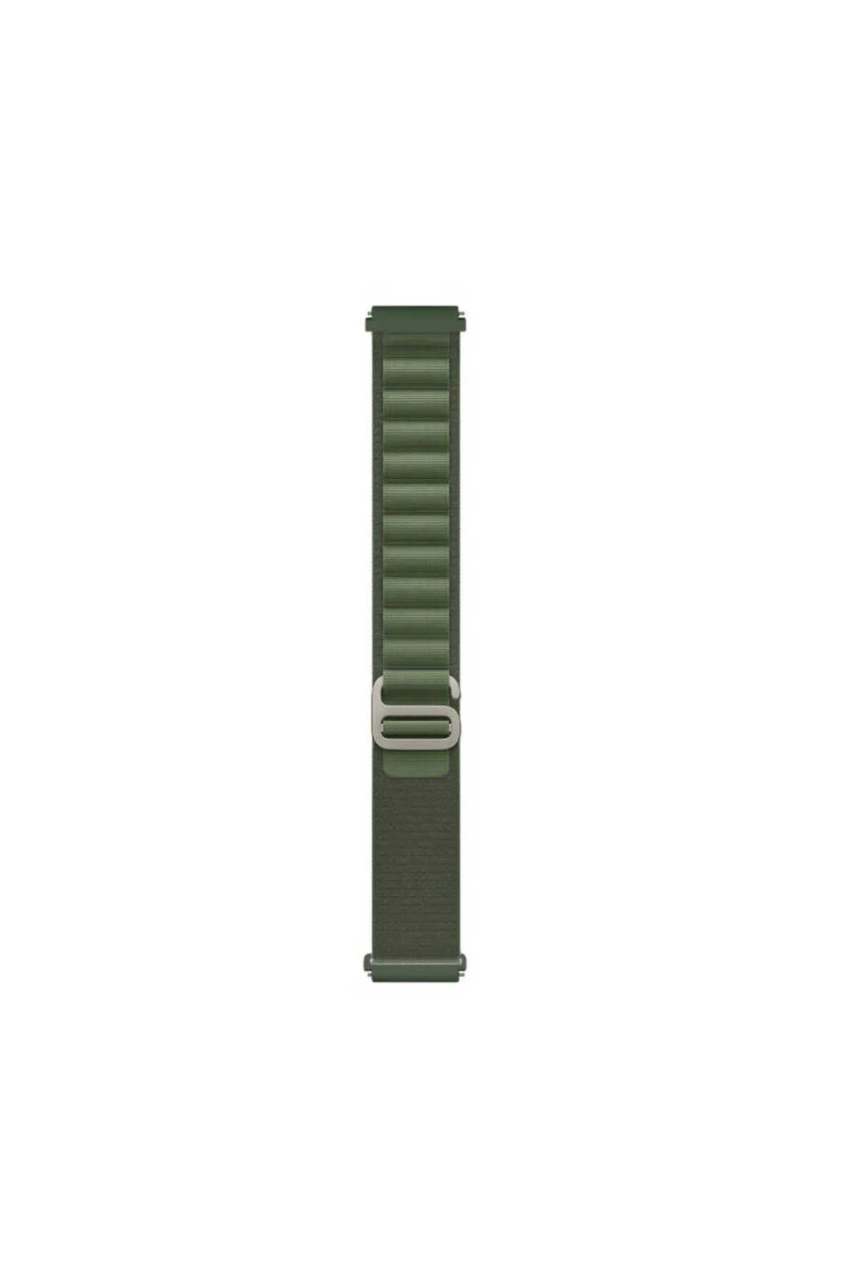 Dmay Amazfit Bip U / Amazfit Bip U Pro Uyumlu Hasır Alpine Kordon 20MM