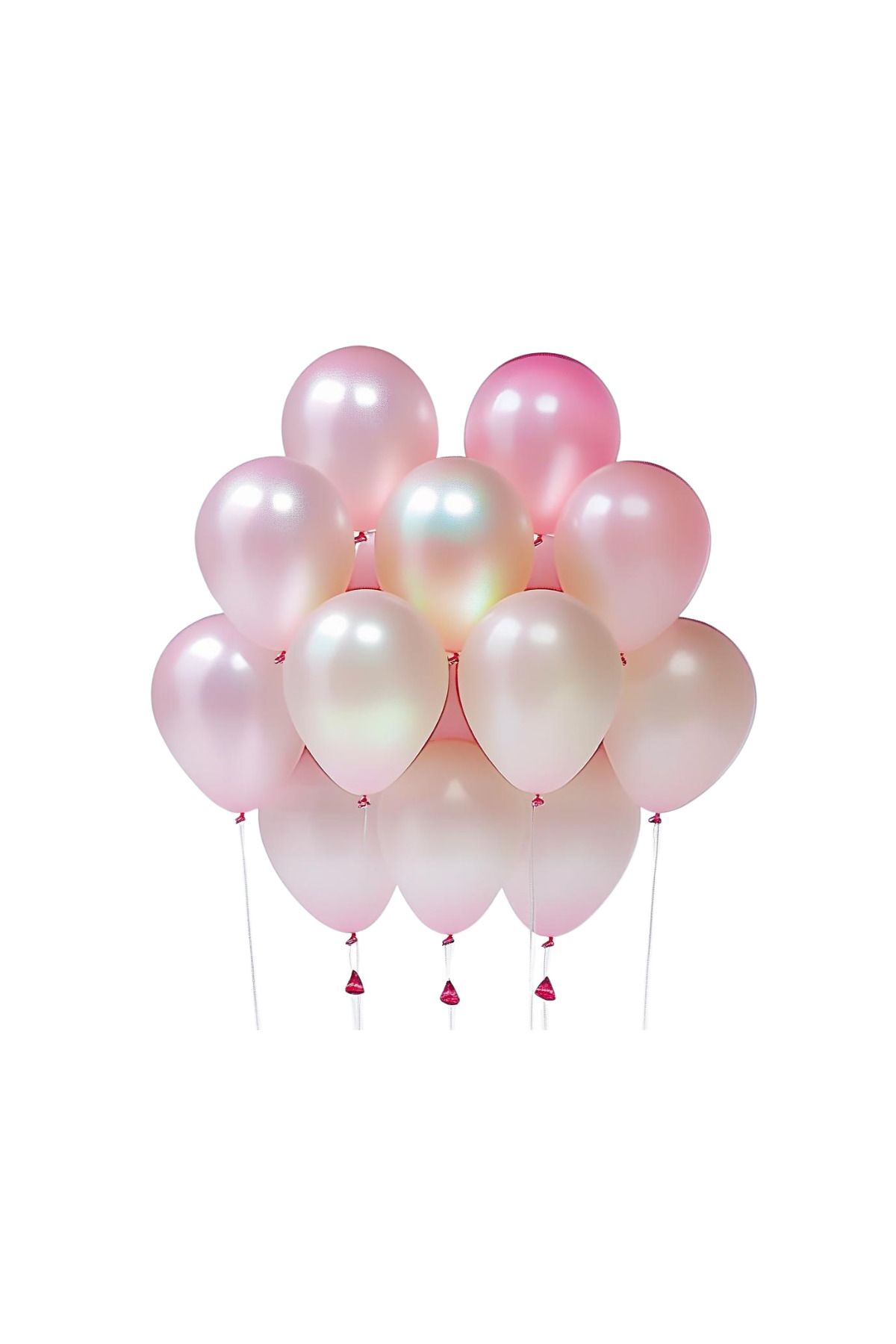 tedaks 20 Adet 12 İnç 30 Cm Metalik Pembe Balon Doğum Günü Süsleme