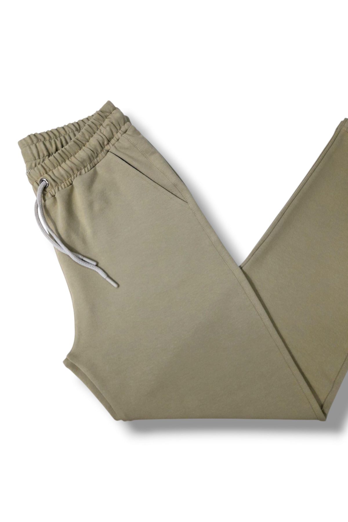 MASSMODA Eşofman Altı İnce Yazlık 2 İplik Kompakt Düz Paça Şardonsuz Penye Pijama Erkek / Kadın Unisex