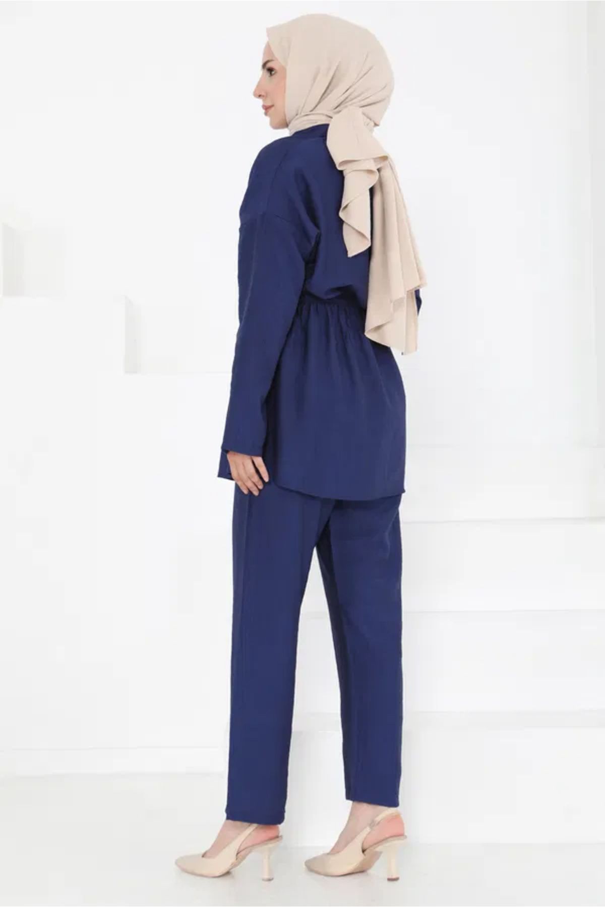 Butik Beli Lastikli İkili Takım