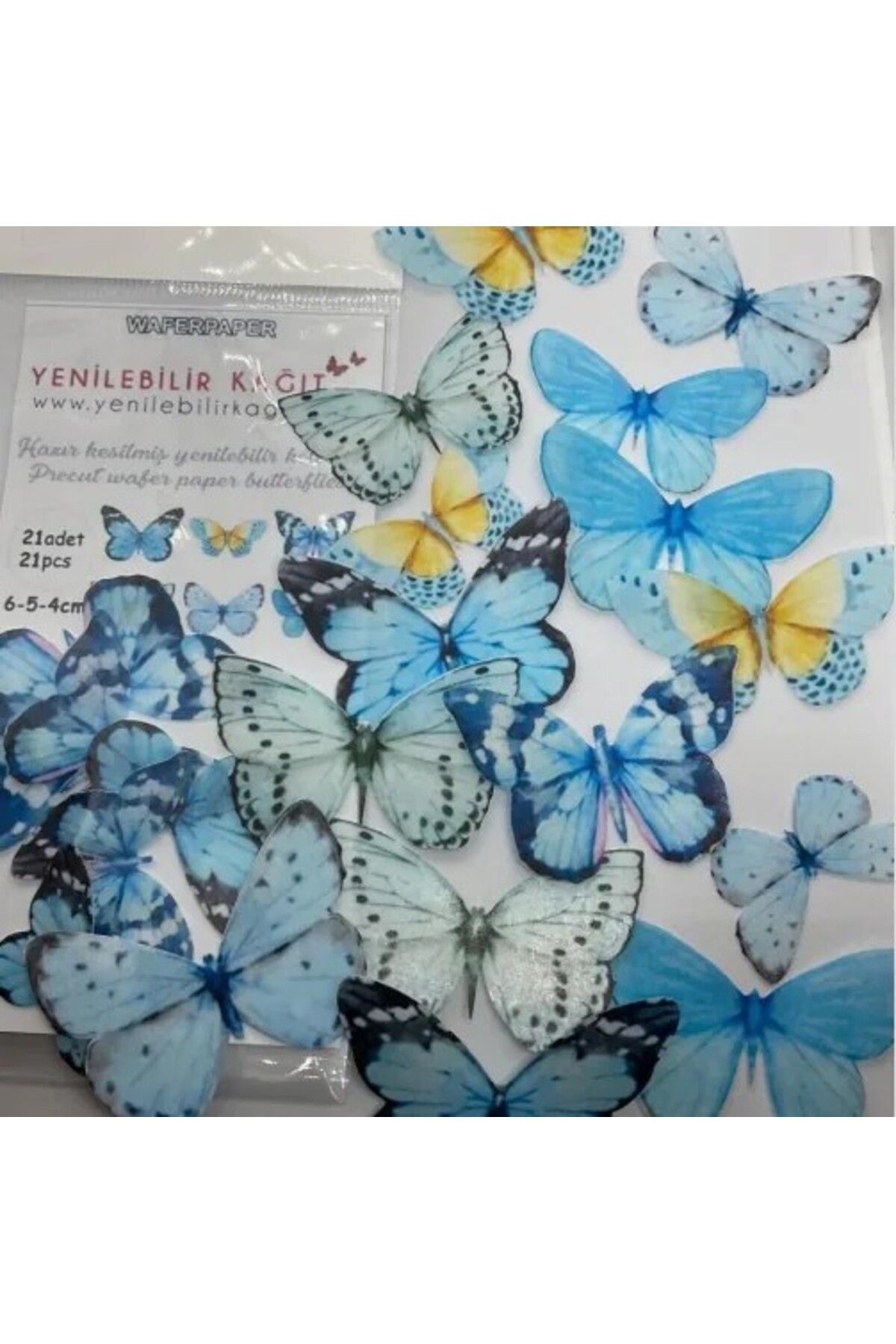 Yenilebilir Kağıt Wafer paper YENİLEBİLİR KELEBEK