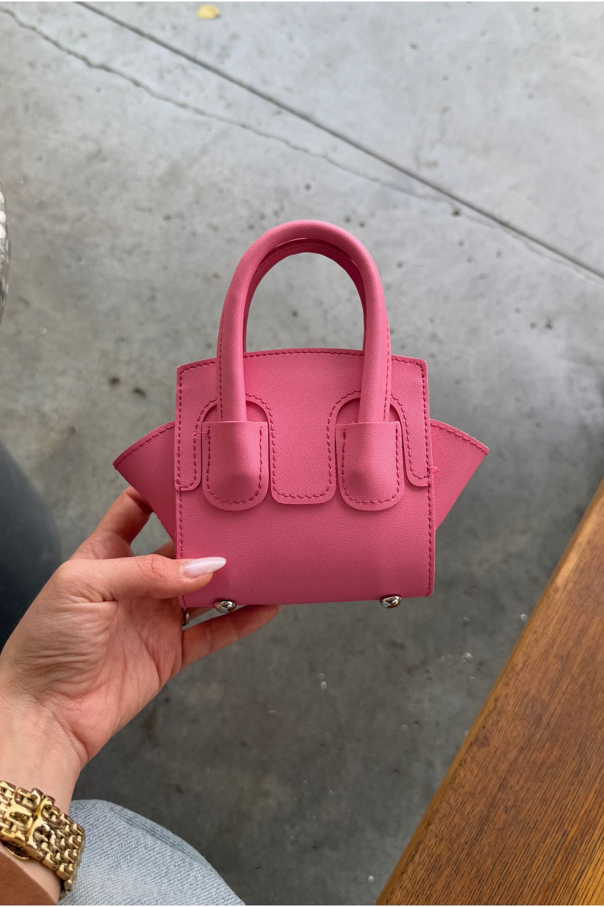 Mupa Shoes Kadın Mini El ve Omuz Çantası FUŞYA