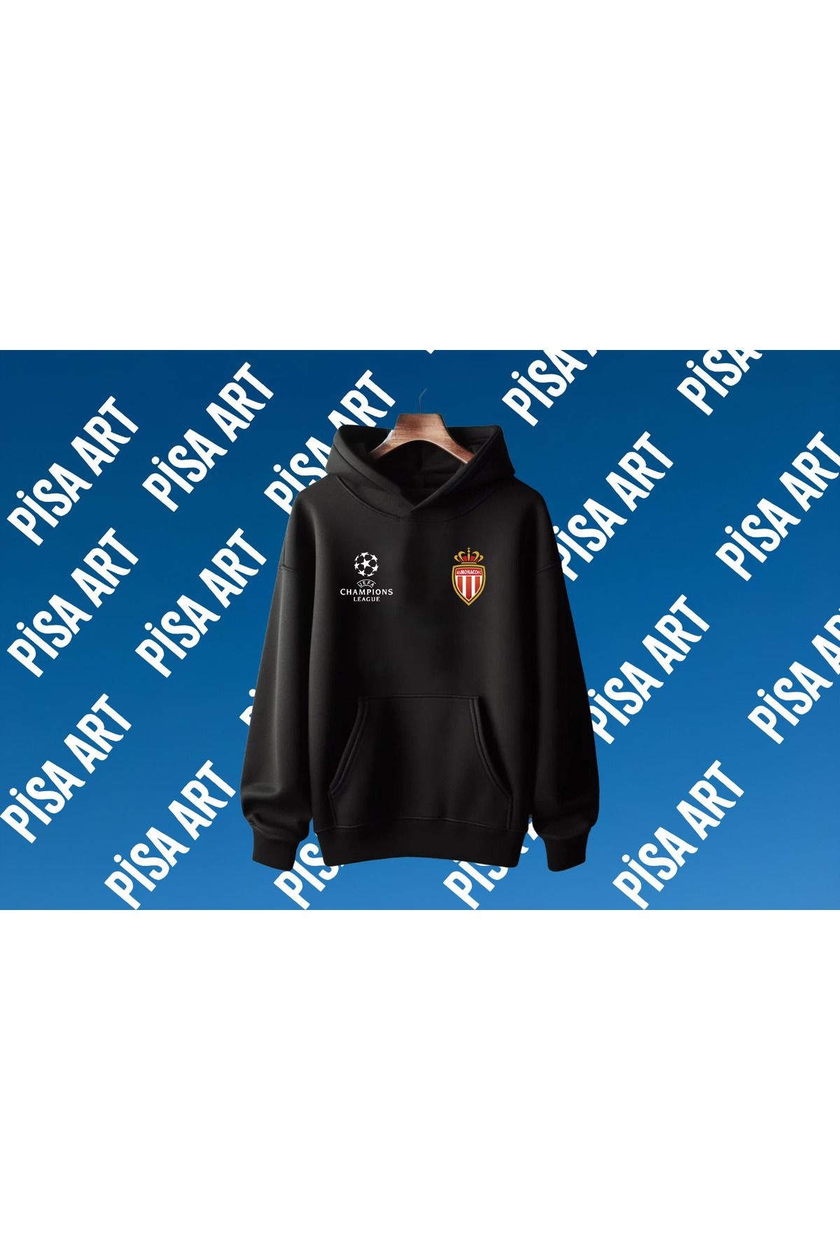 Pisa Art MONACO X DEVLER LİGİ MZEL TASARIM UNISEX TARAFTAR SWEATSHIRT