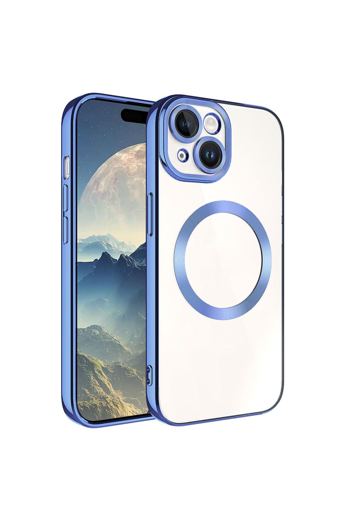 halkhouse İphone 15 Kılıf Magsafe Wireless Şarj Özellikli Renkli İnce Silikon Setro Silikon