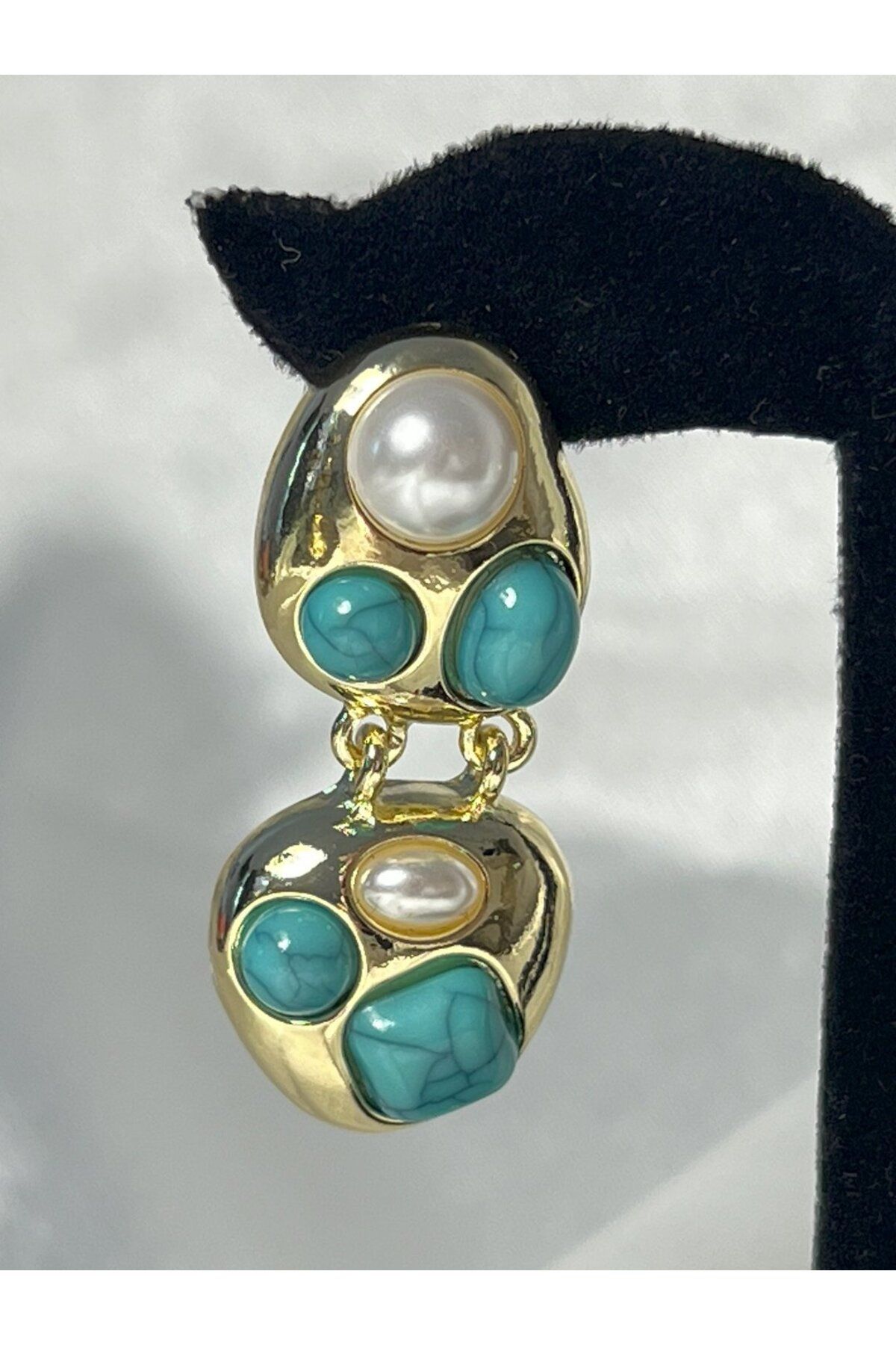 CEY ACCESSORY İNCİ DETAY MODERN KÜPE