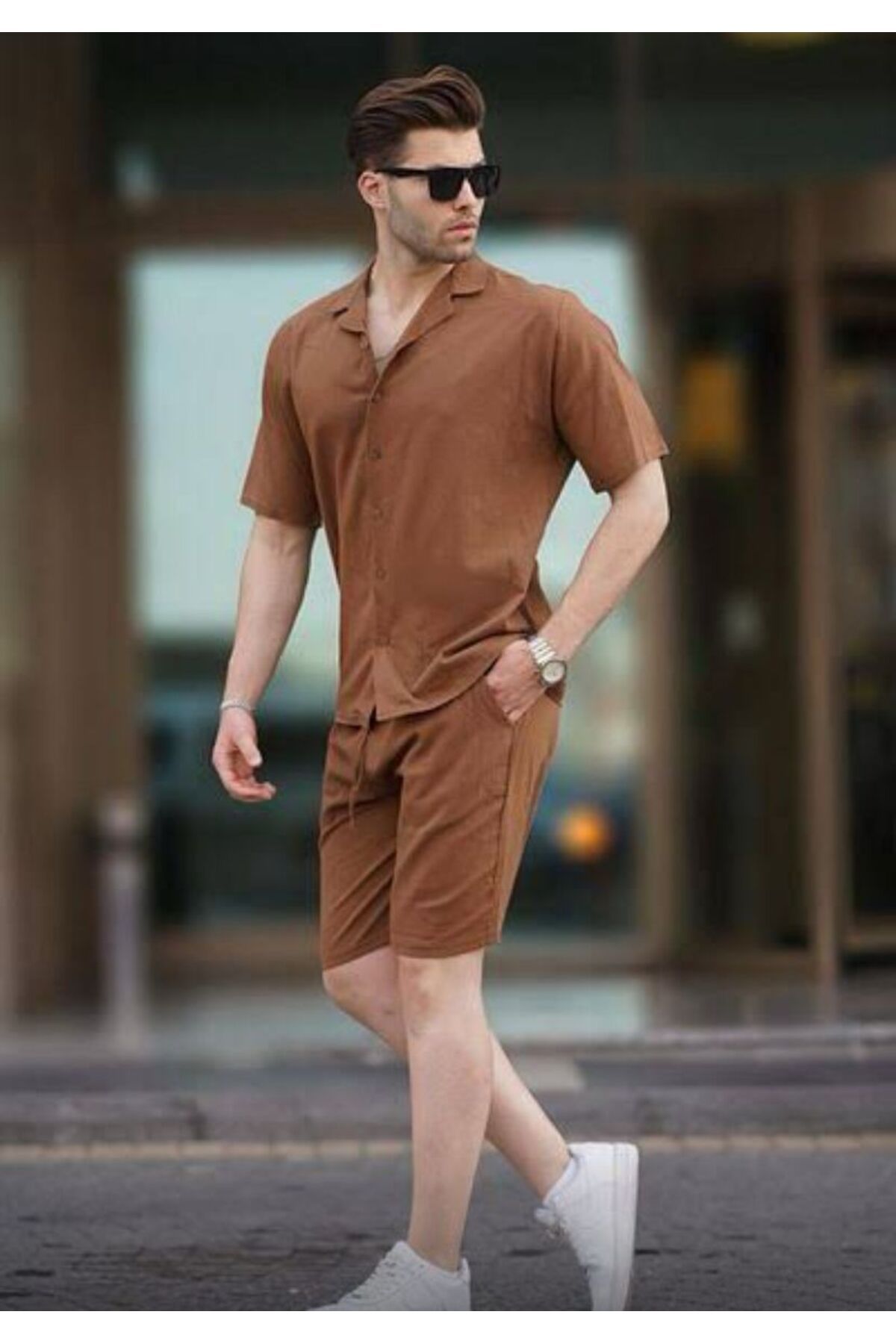 Metfashion ERKEK GÖMLEK SORT ALT ÜST TAKIM