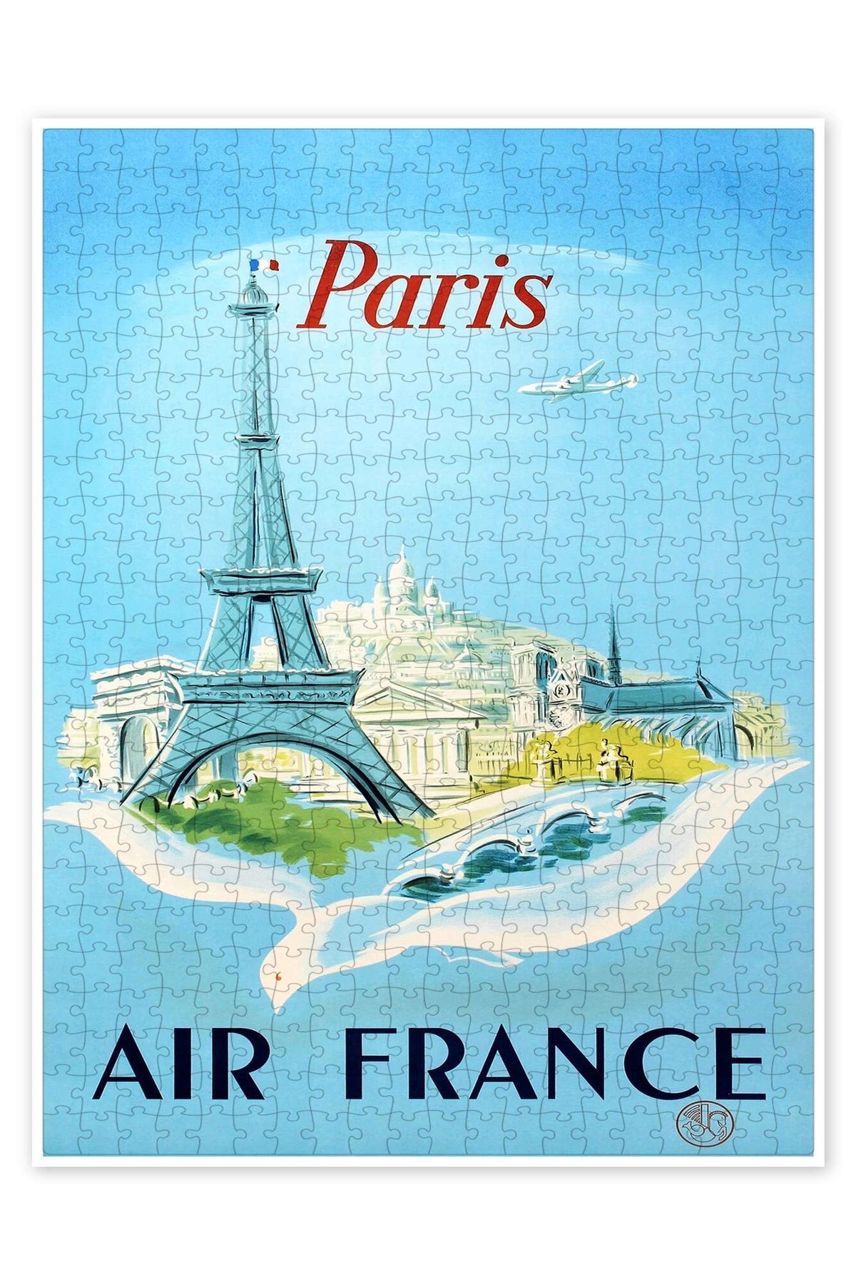 Jeronkarji Paris, Air France 500 Parça Puzzle Yapboz Şehir Manzara Temalı Hobilik