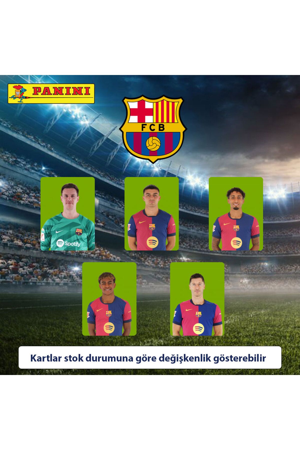 Panini FIFA 365 - 5 Adet FC Barcelona Oyuncu Kartı
