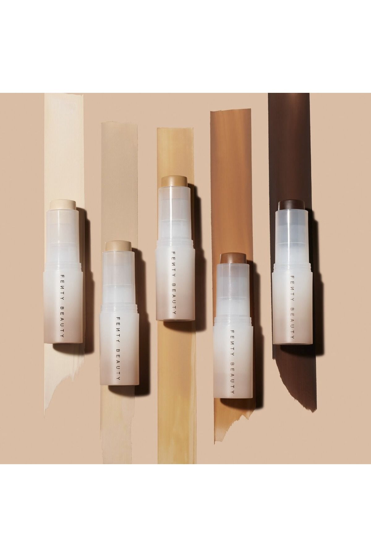 FENTY BEAUTY-Eaze Drop Stick Foundation 25 – Blur + Smooth Tint Stick, Deep Neutral Undertone – 9G 5