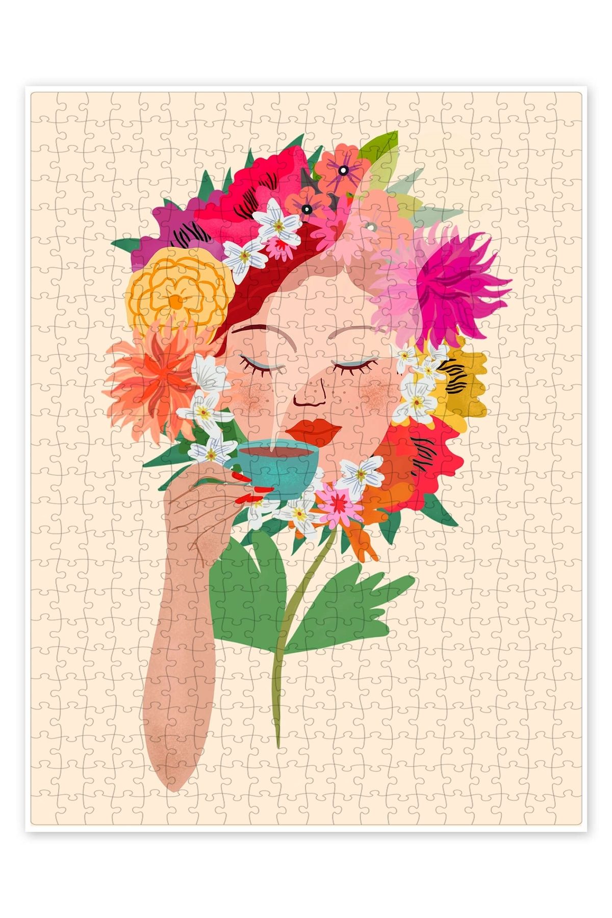 Jeronkarji Kahve hissediyorum 500 Parça Puzzle Yapboz Mutfak Temalı Yetişkinler için