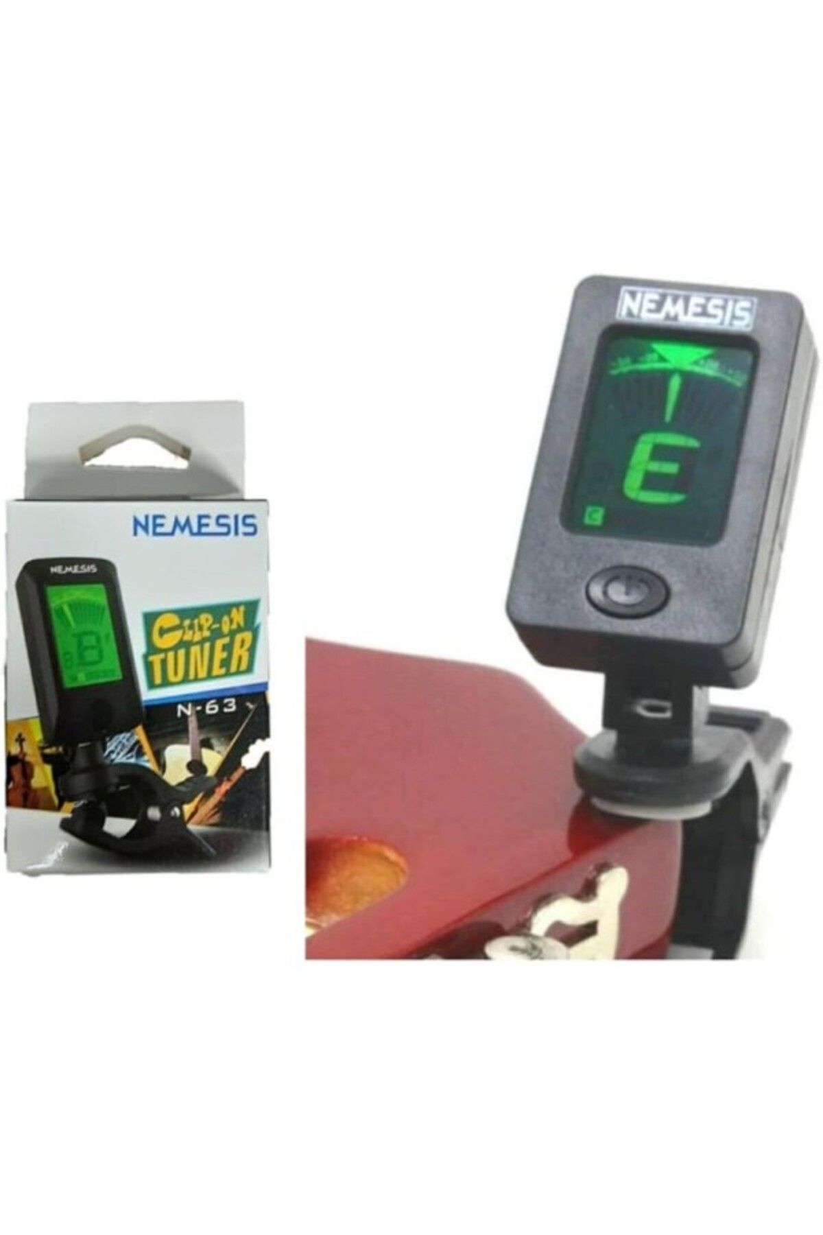 ShopZum Tuner Nemesis Saz Bağlama Gitar Keman Ukulele Akort Cihazı Akort Aleti