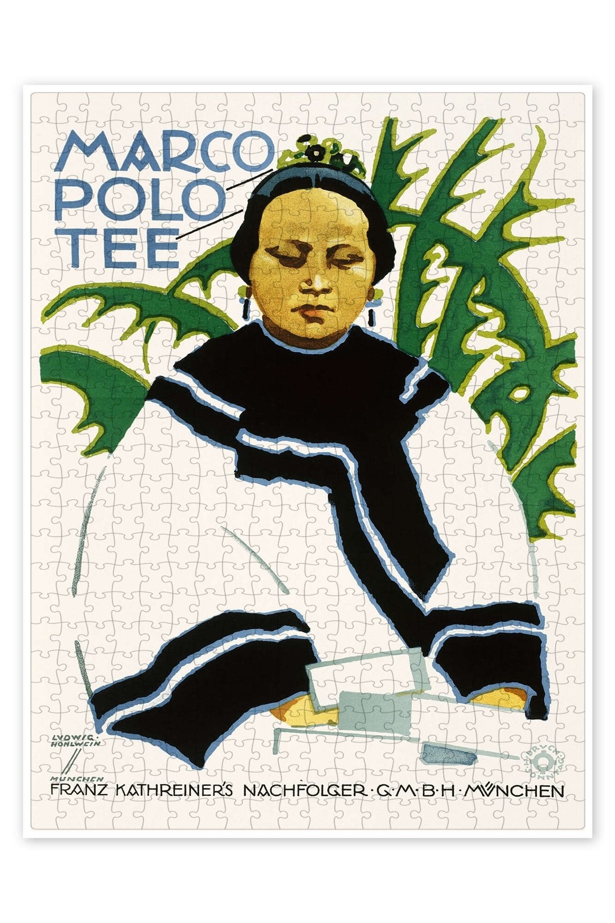 Jeronkarji Marco Polo Çay (Almanca) III 500 Parça Puzzle Yapboz Mutfak Temalı Yetişkinler için