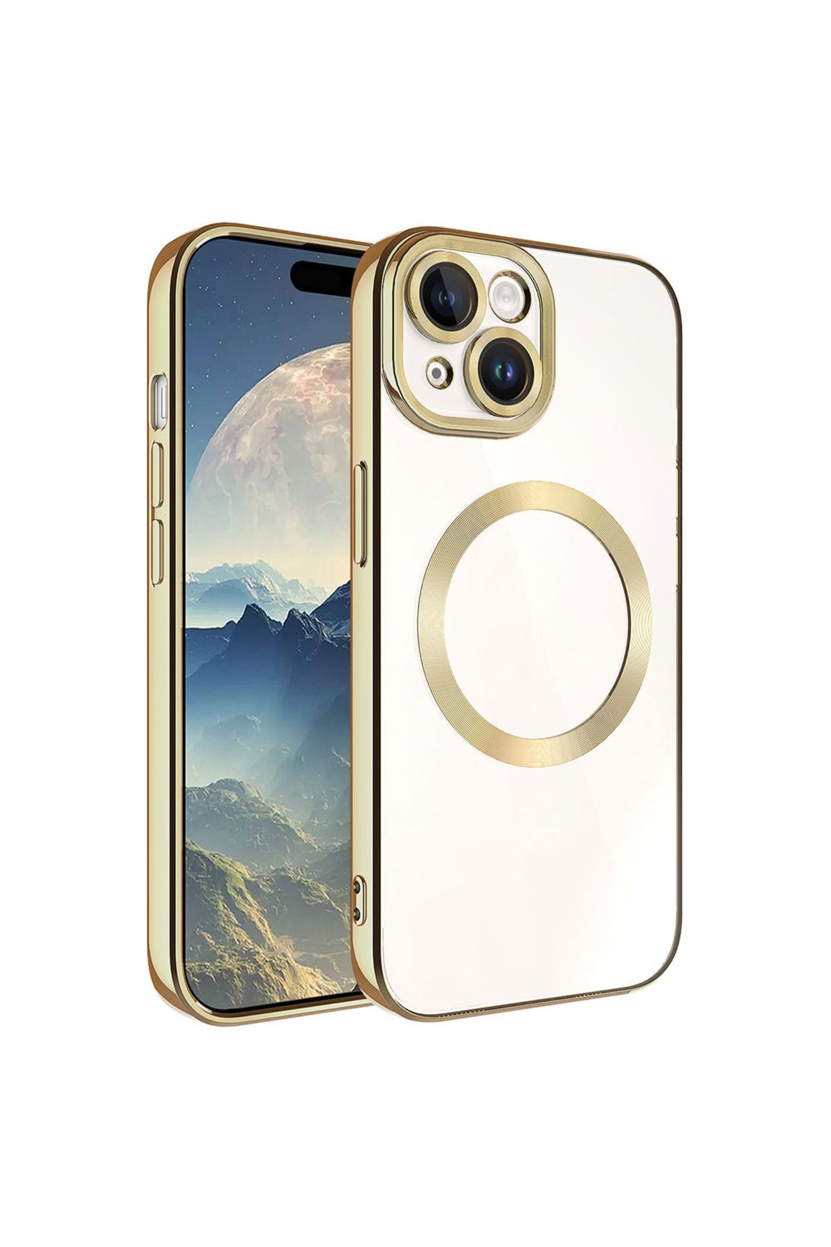 halkhouse İphone 15 Plus Kılıf Magsafe Wireless Şarj Özellikli Renkli İnce Silikon Setro Silikon