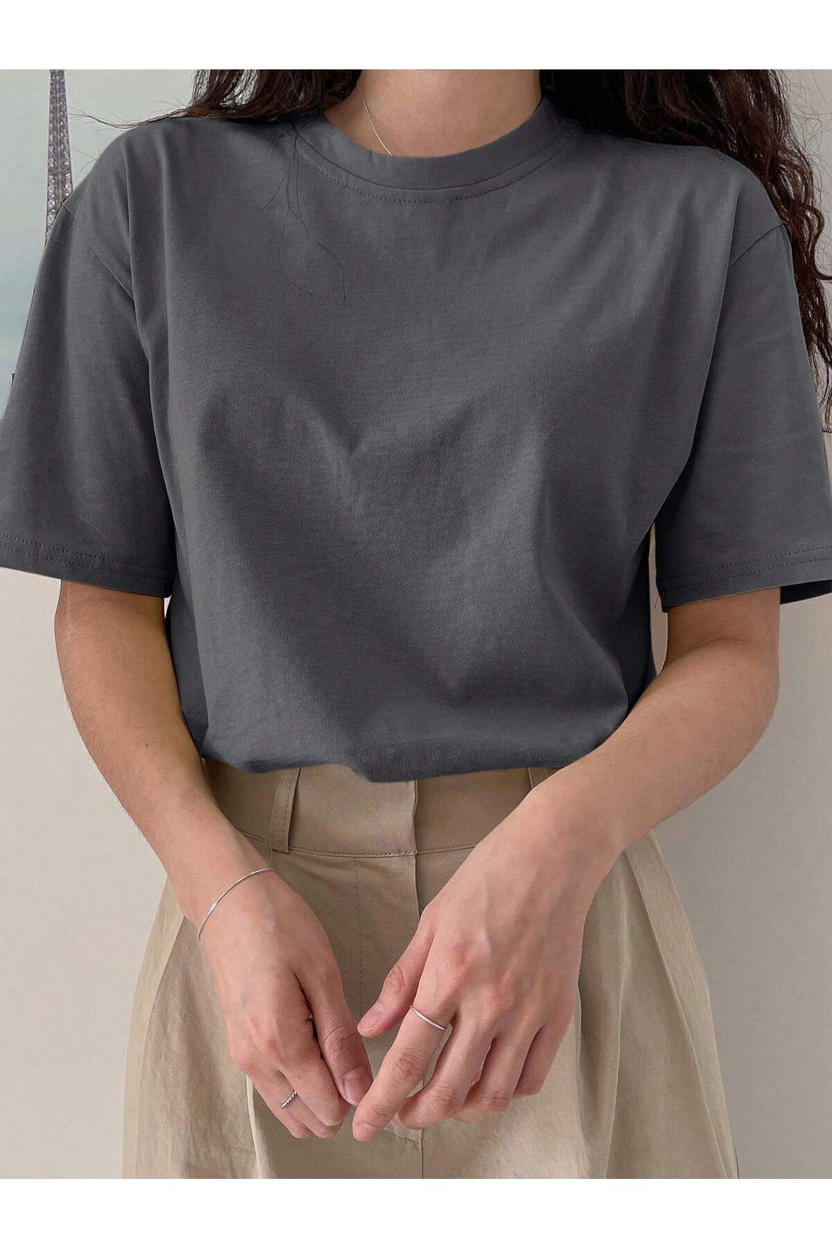 Gollinger Kadın Bisiklet Yaka Basic T-shirt