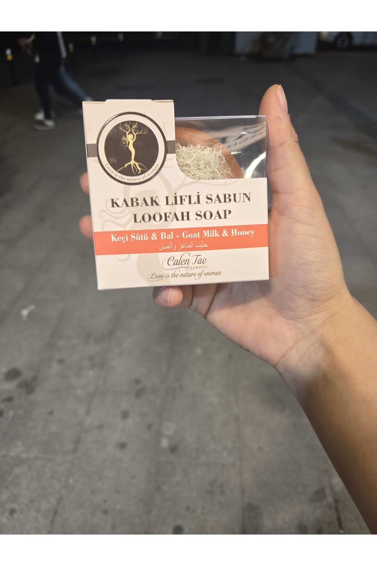 Calen Tae Cosmetic Keçi sütü özlü kabak lifli katı sabun 100 gr