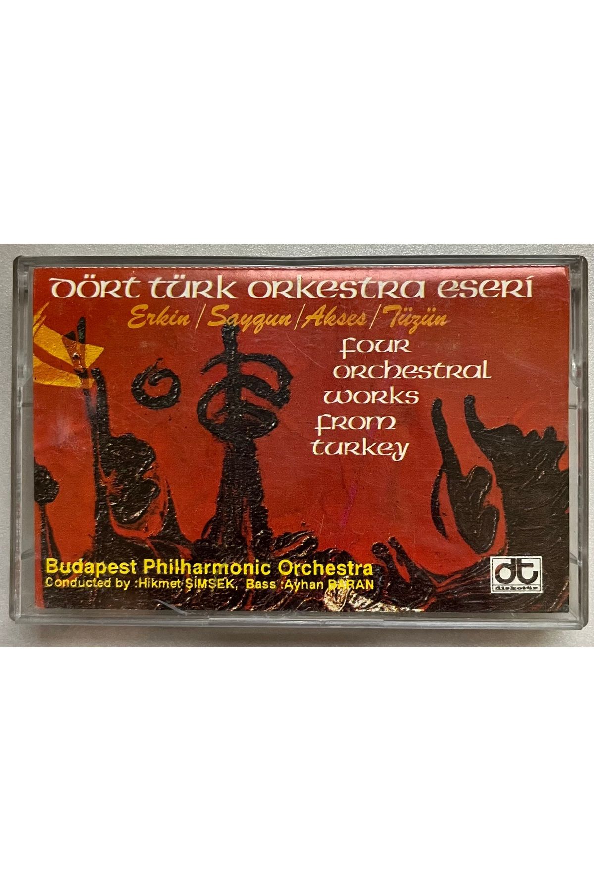 Plakevi İzmir Dört Türk Orkestra Eseri Kaset (Orijinal Dönem Baskı Kaset)