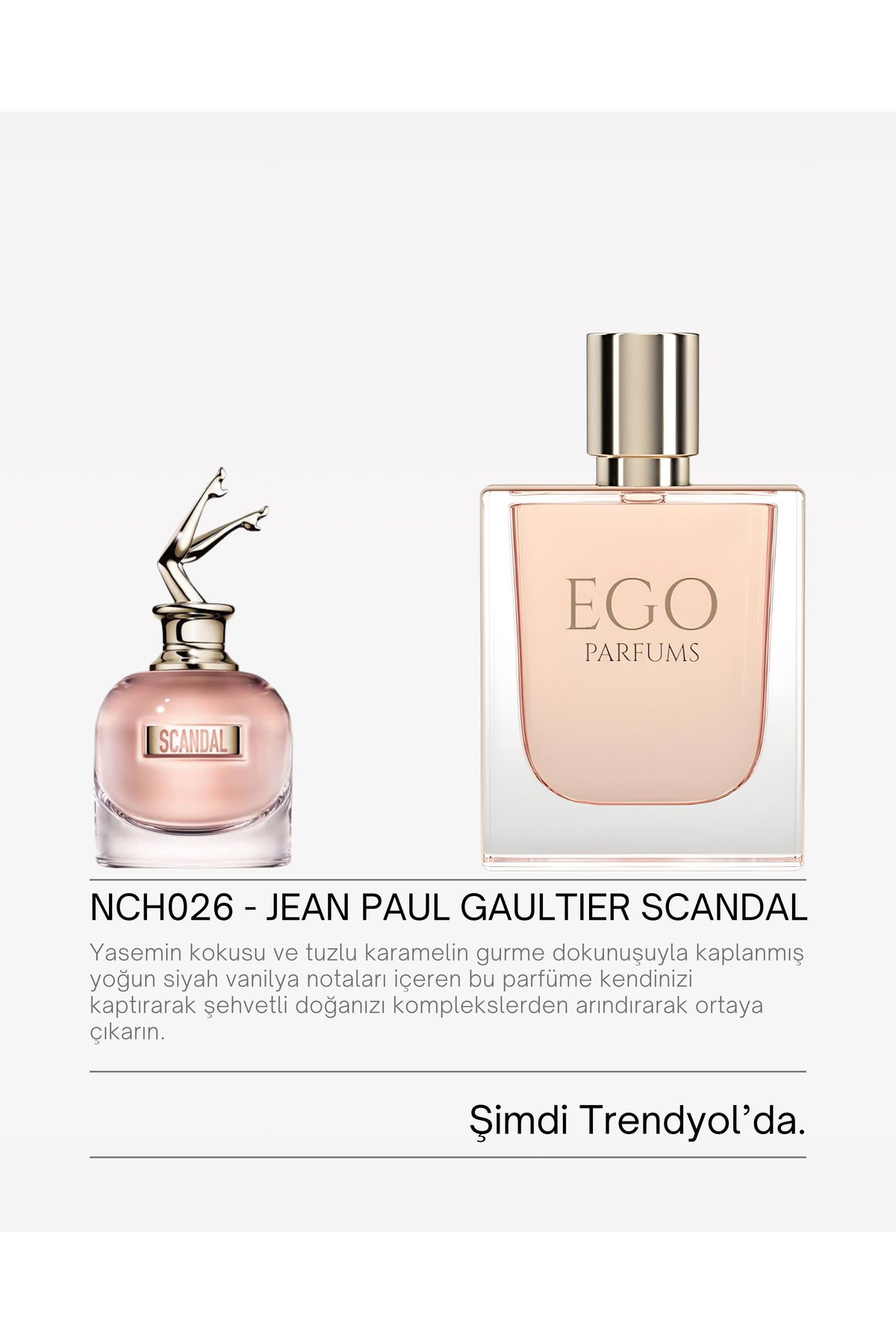 homeartplus N026 - Ego Niş seri 50 ml ( SCANDAL ) Çiçeksi Kadın Parfüm