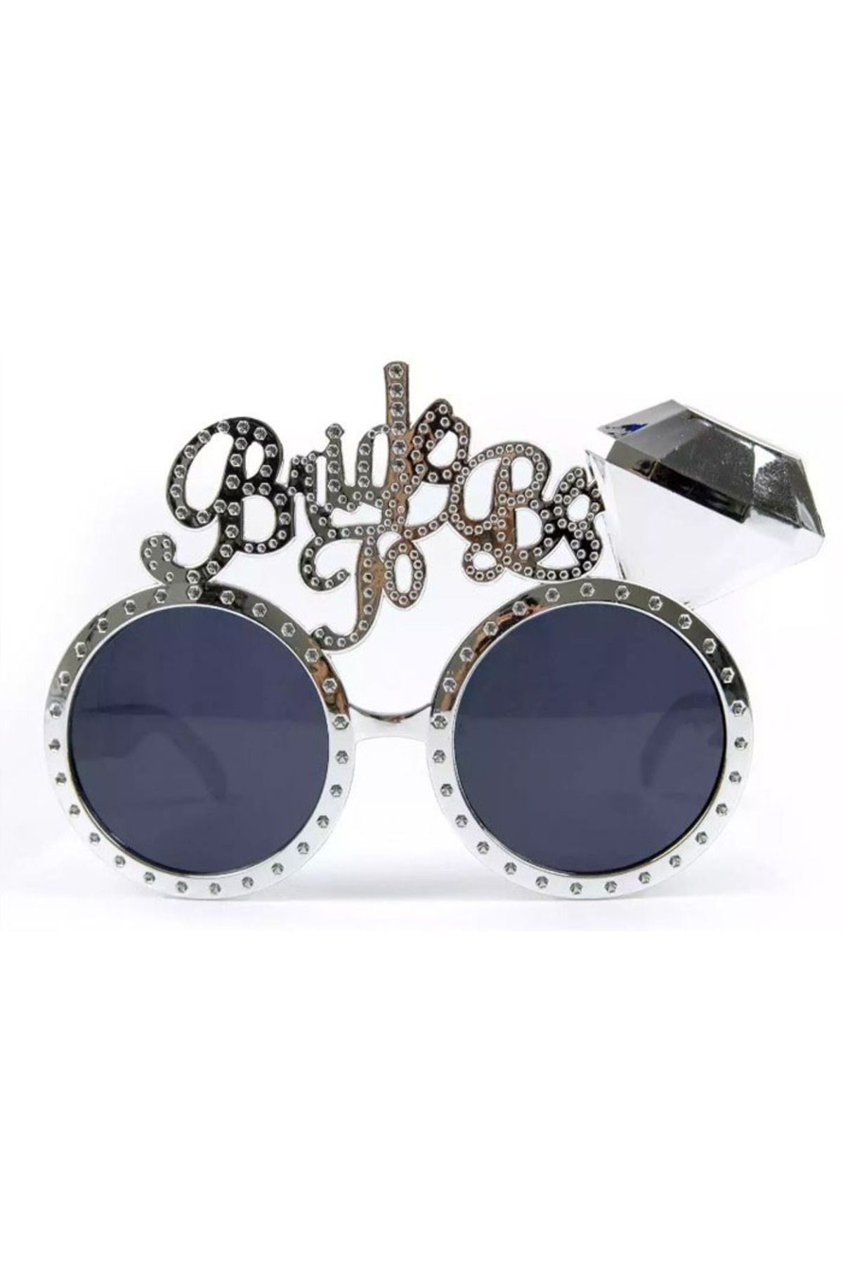Yuba Avm NessiWorld Gümüş Renk Bride To Be Yazılı Gelin Gözlüğü 15x10 cm
