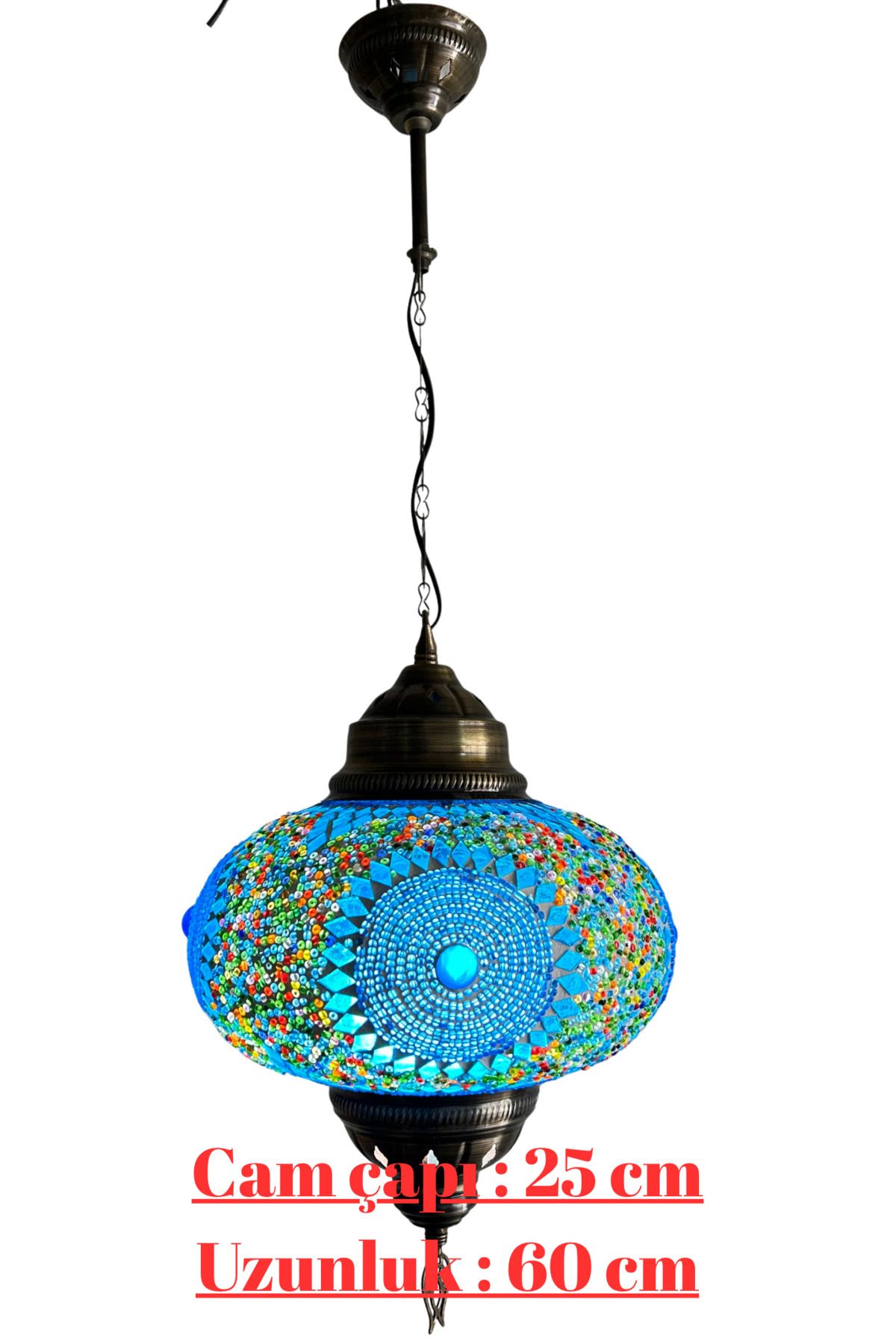 CYL HOME DECOR Tekli Sarkıt El Yapımı Mozaik Avize