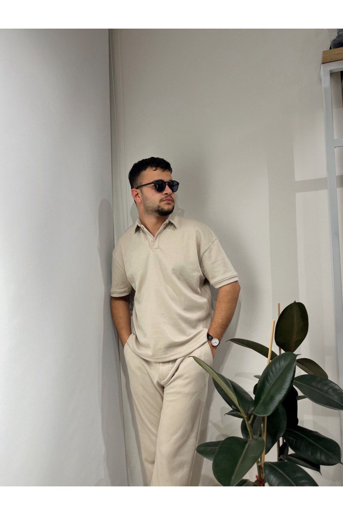 akya Erkek Bej Takım