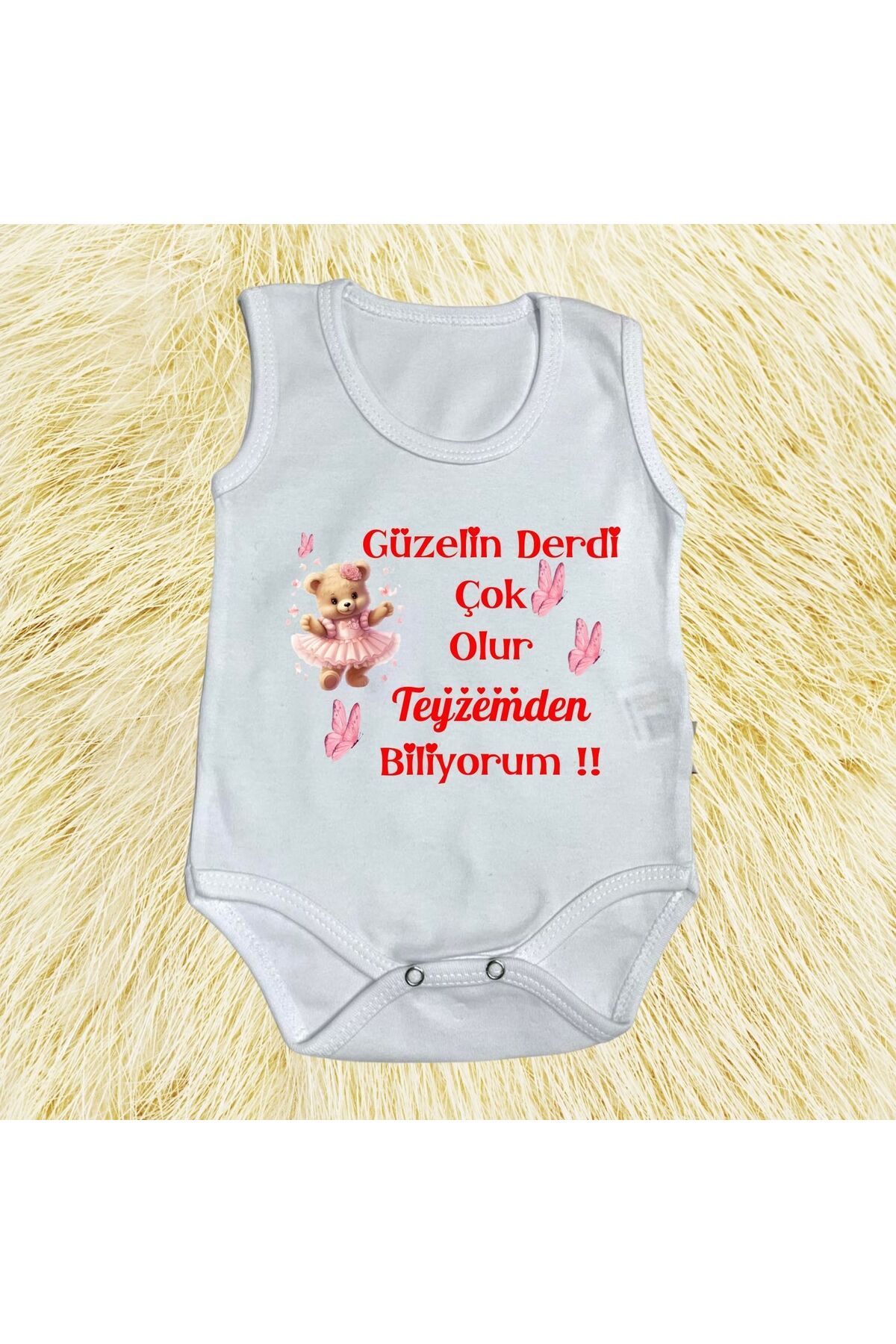 Mi&Mu Store Baskılı Body GÜZELİN DERDİ ÇOK TEYZEMDEN BİLİYORUM