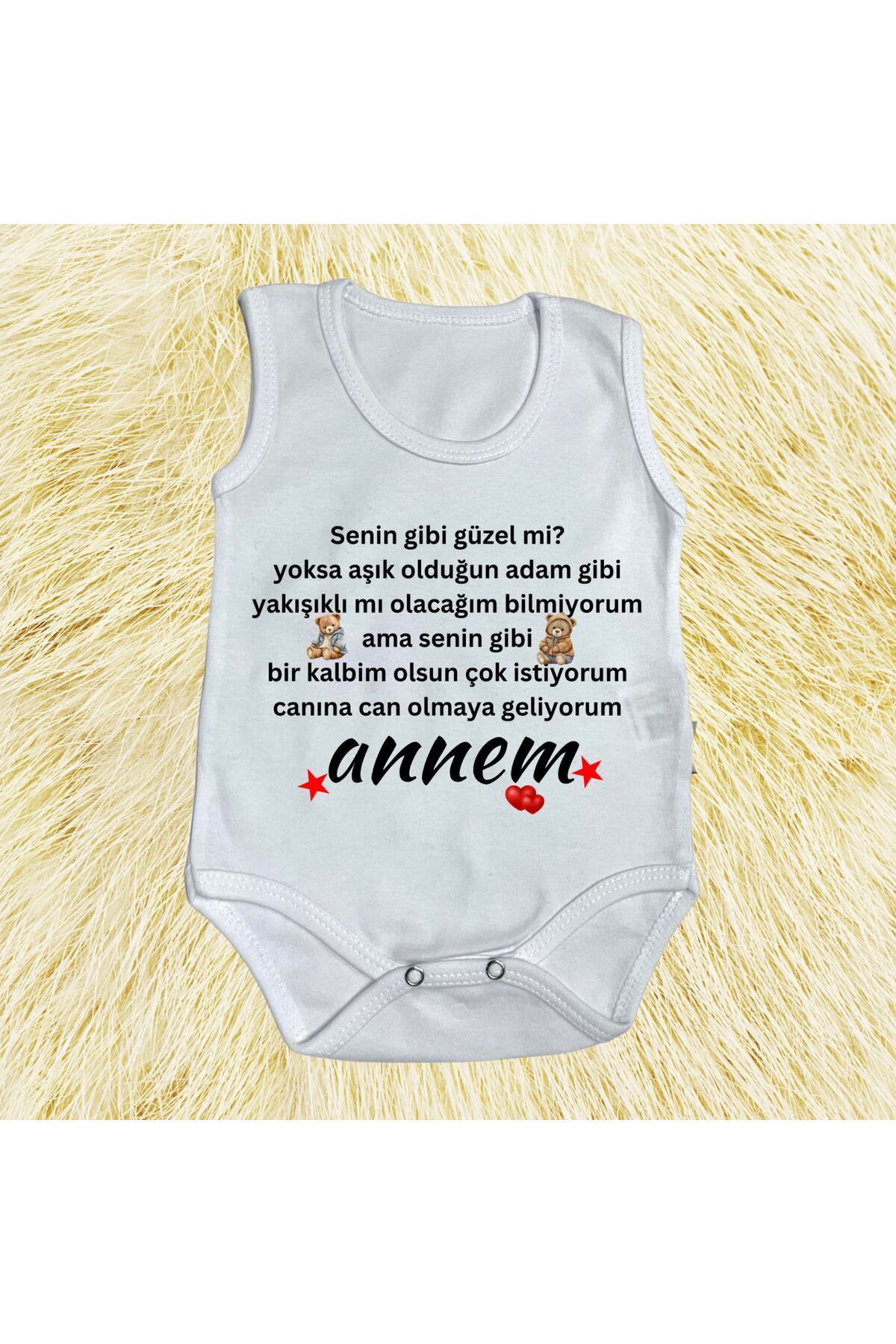 Mi&Mu Store Baskılı Body ANNEM (UZUN YAZI)