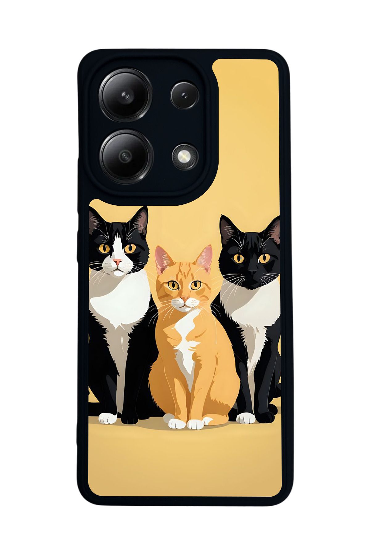BGAKSESUAR Xiaomi Redmi Note 13 4G Uyumlu Mat Siyah Kılıf – Yumuşak Silikon, Koruyucu, Şok Emici Kapak